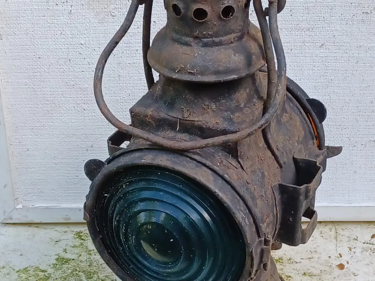 Billede 2 - Antik jernbanelygte, tysk.
