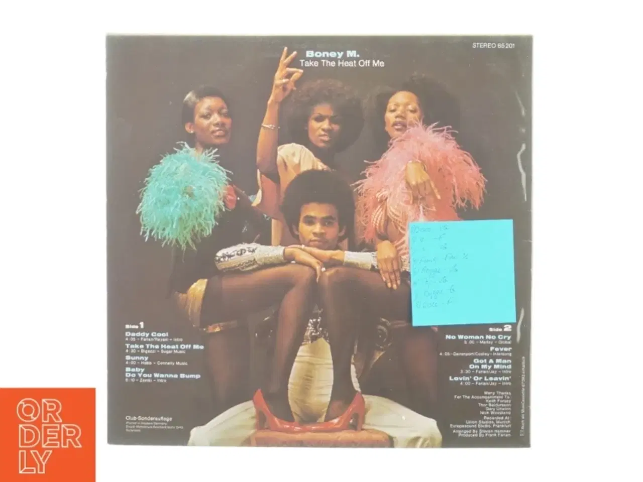 Billede 2 - Boney M - Take the heat off me (LP) fra Hansa (str. 30 cm)