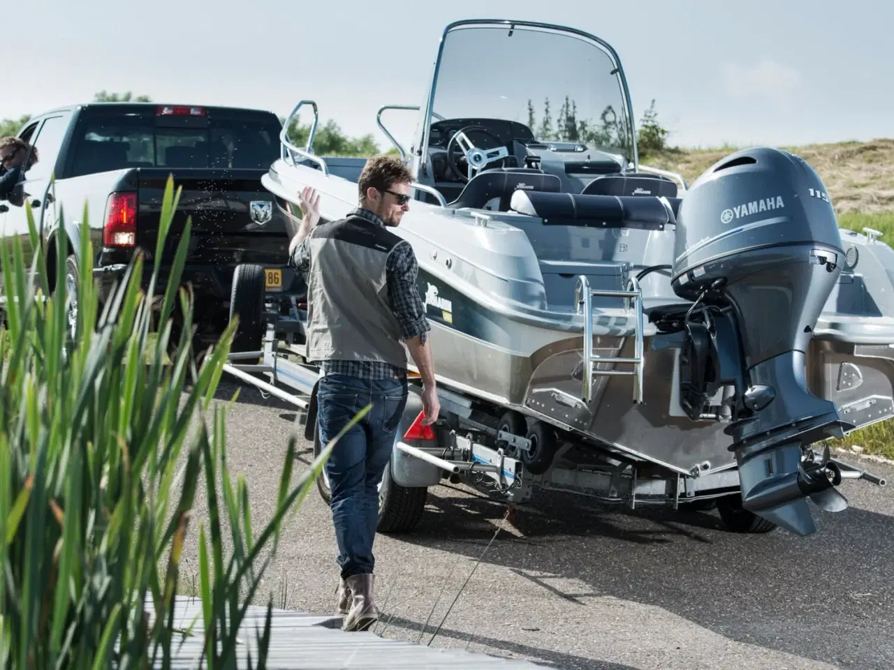 Billede 3 - Yamaha 115 HK - Fjernbetjent, Elektronisk start, Powertrim