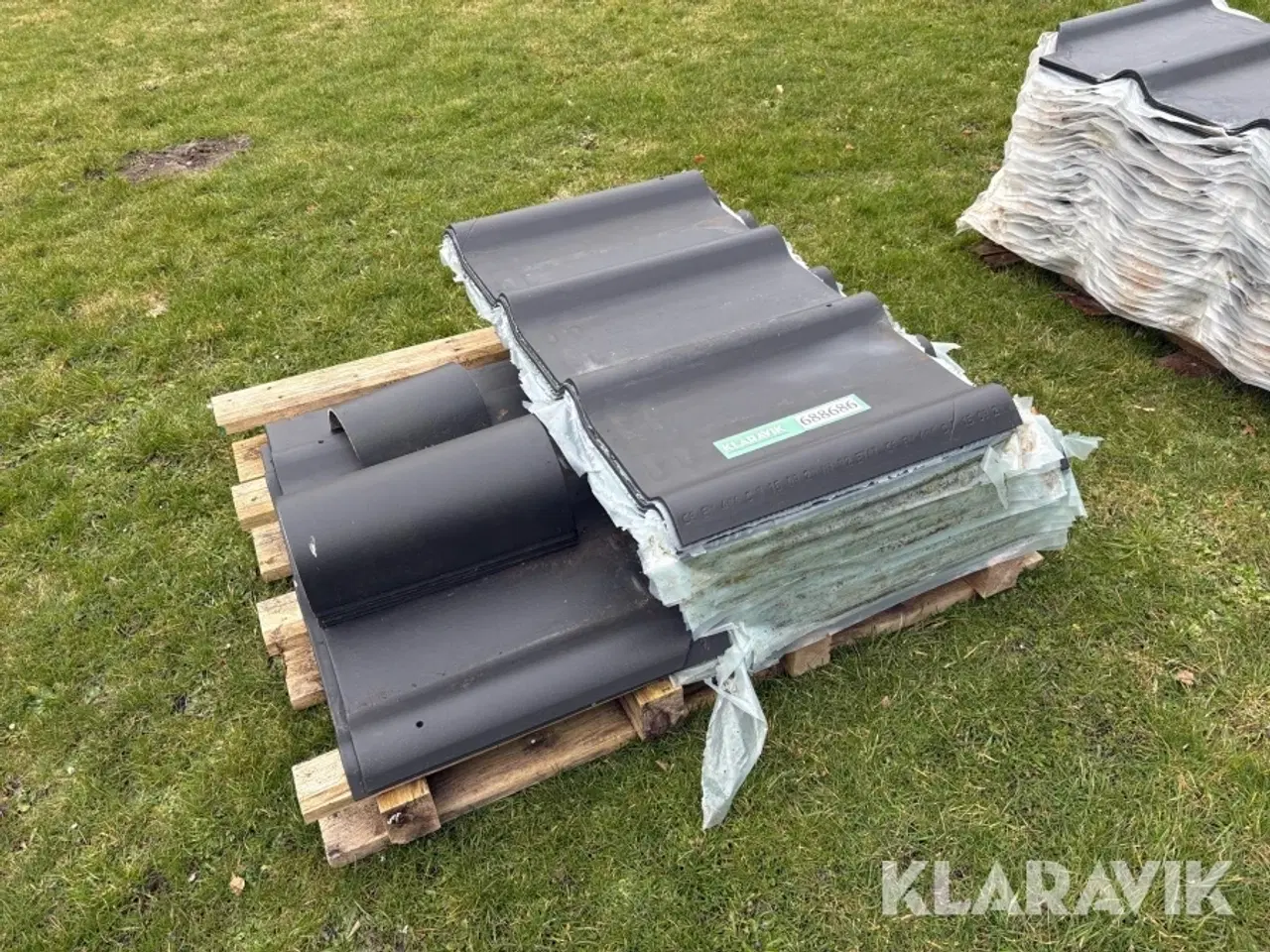 Billede 5 - Fibercement tagplader Toscana 75 nye + 6 ryg + 29 delte