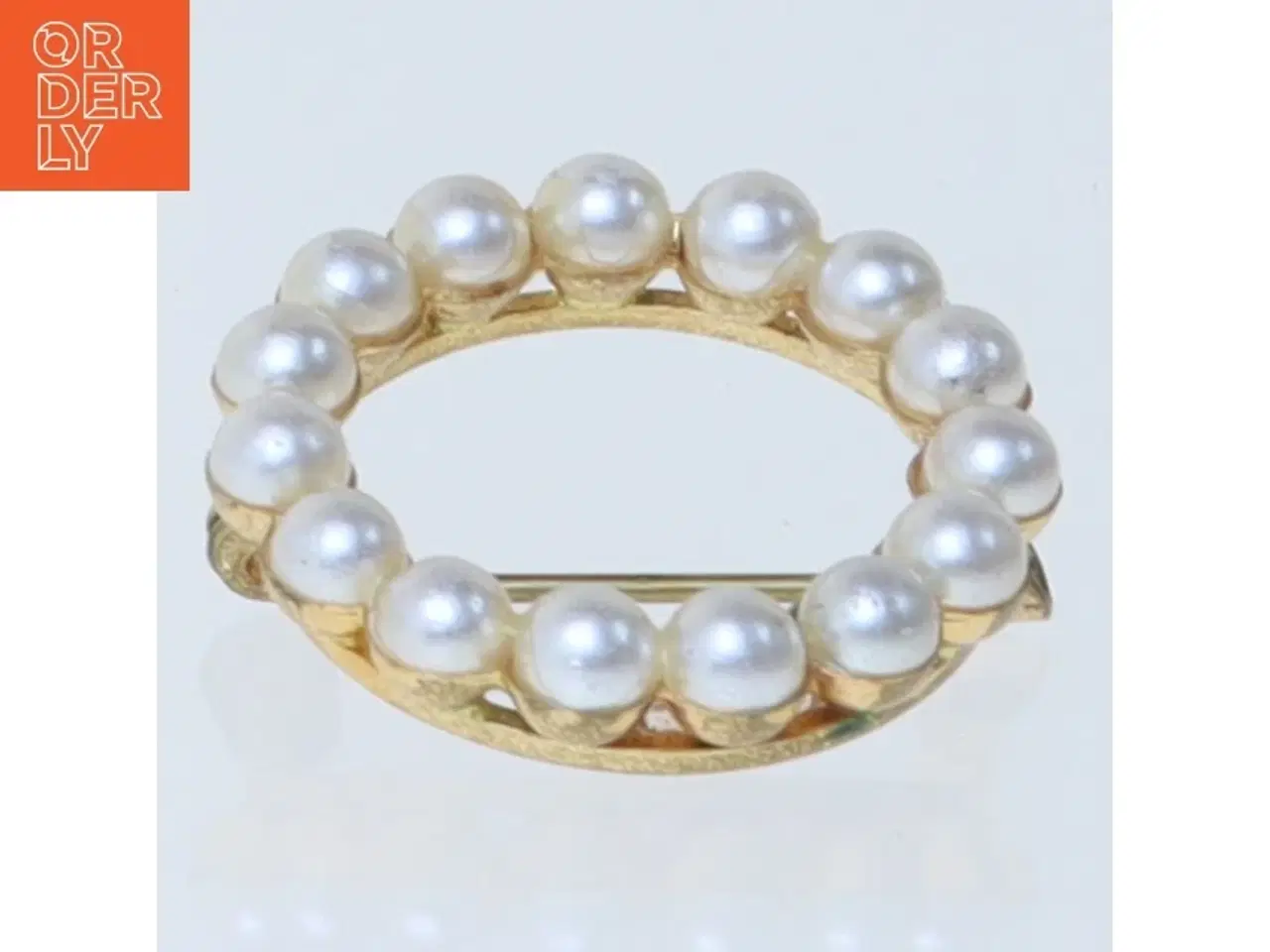 Billede 3 - Perle broche (str. 2,5 cm)