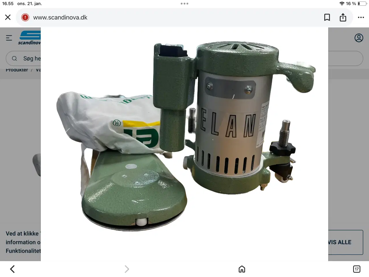 Billede 1 - Elan kant maskine med kort/lang næb ny 