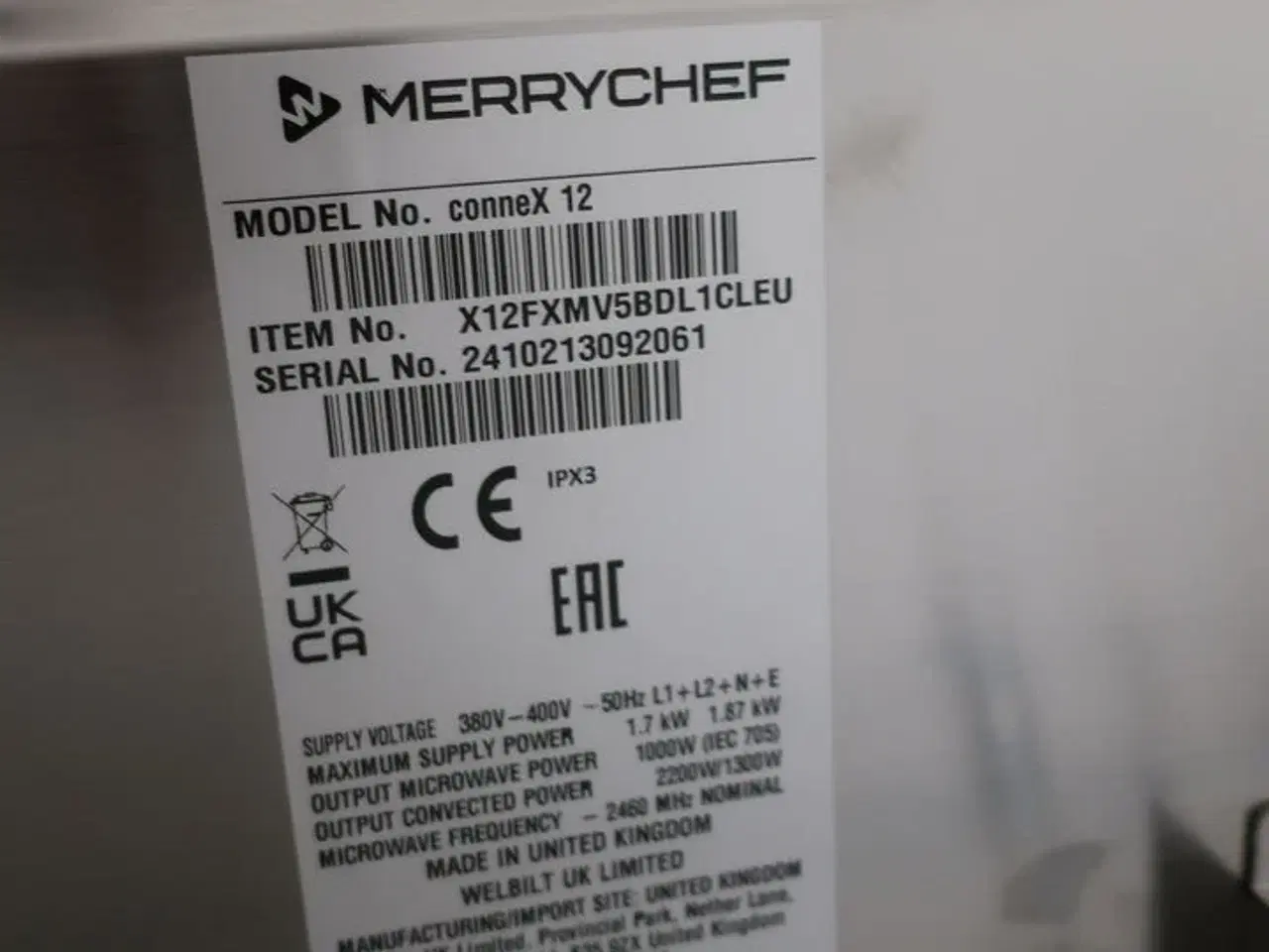Billede 5 - Ovn MERRYCHEF conneX 12