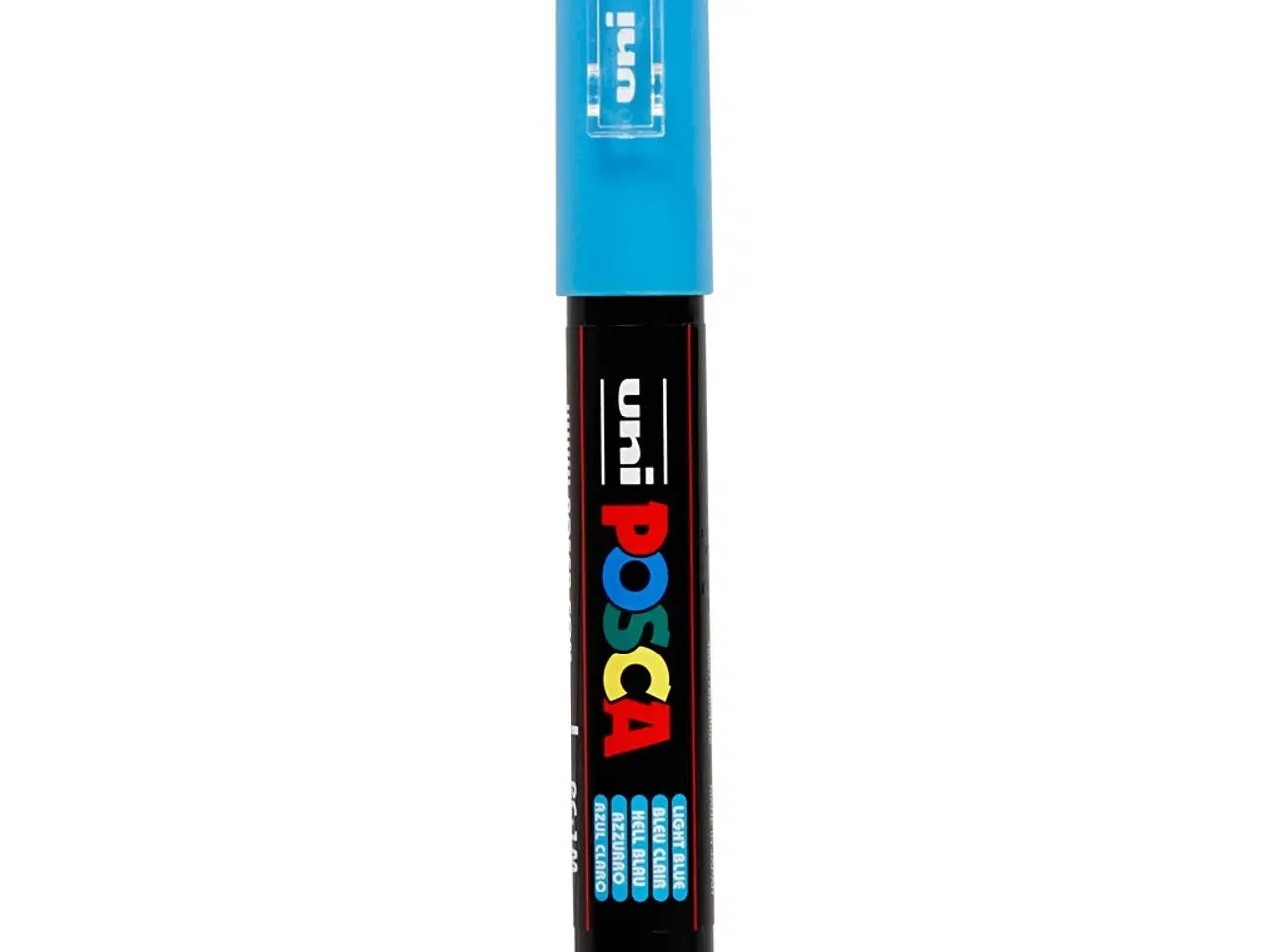 Billede 1 - Posca Tusch, PC-1M, streg 0,7 mm, extra-fine, lyseblå, 1 stk.