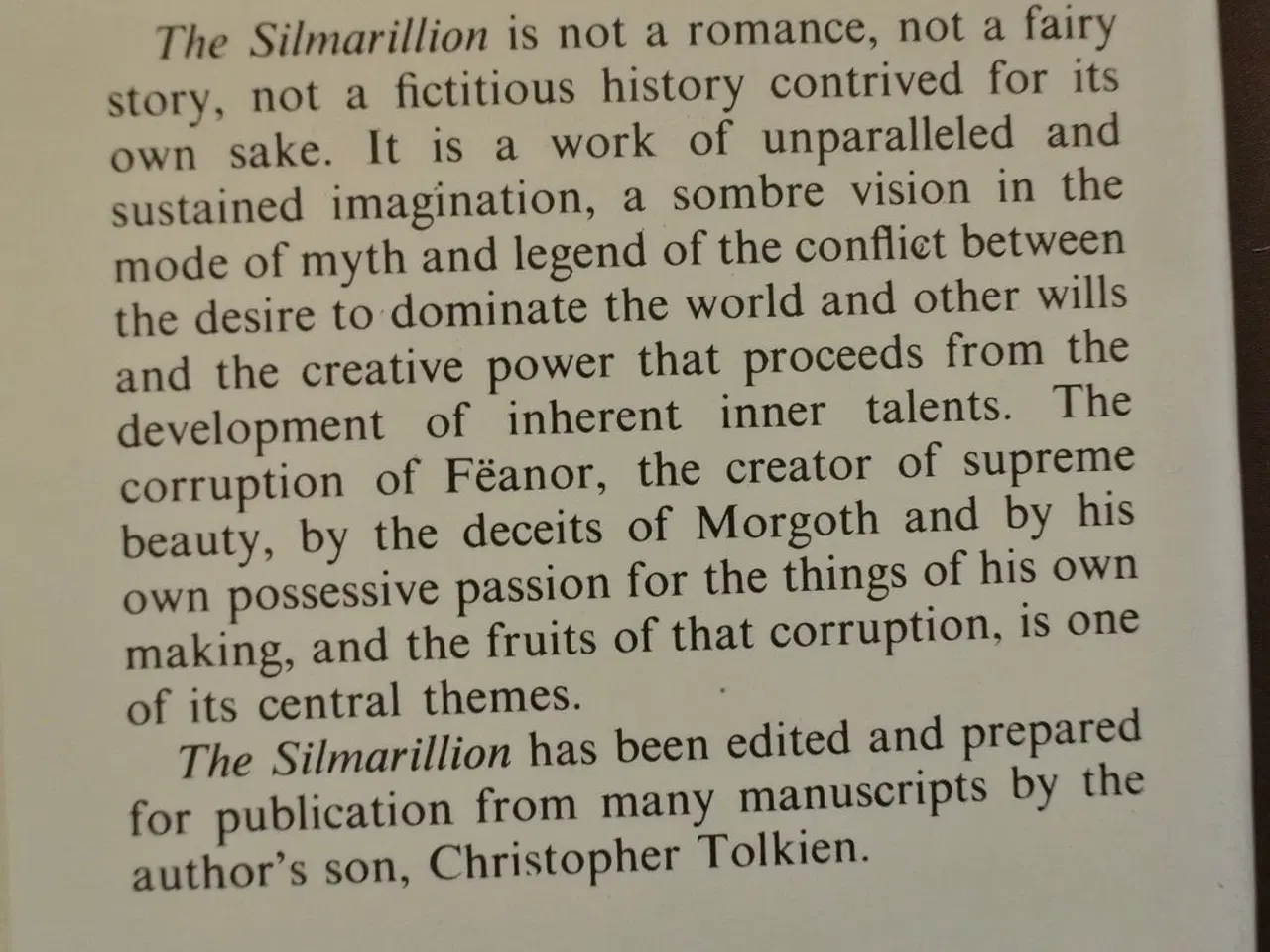 Billede 3 - the silmarillion, by j. r. r. tolkien