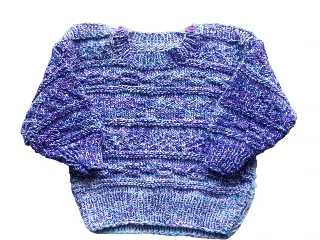 Billede 1 - håndlavede lilla baby sweater, str. 56