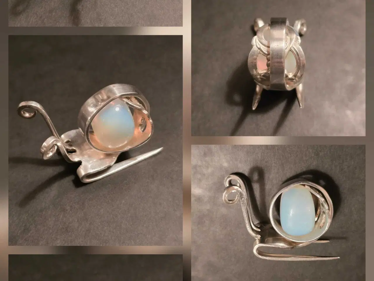 Billede 3 - Snegl i totårnet sølv 