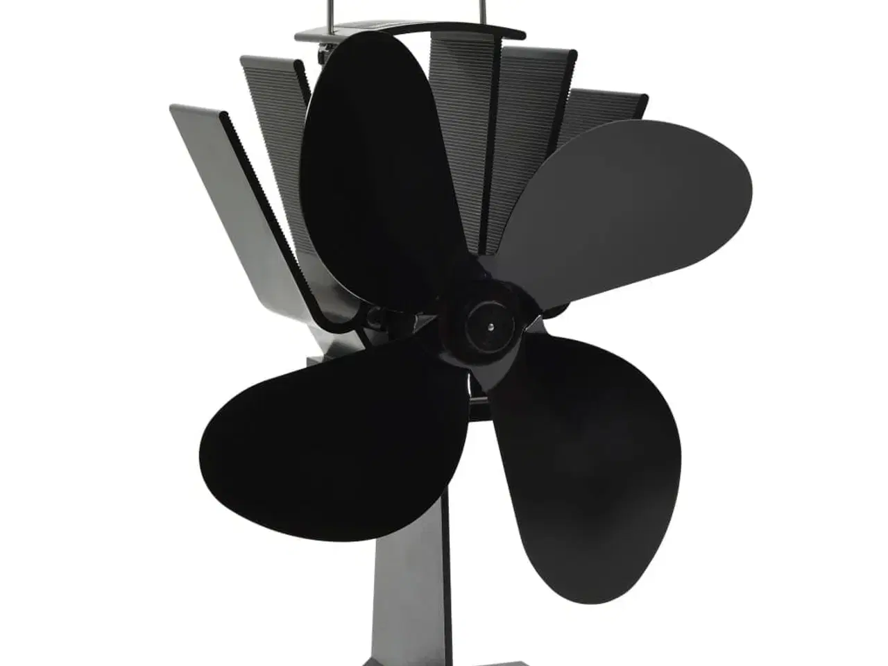 Billede 2 - Varmedrevet ovnventilator 4 blade sort