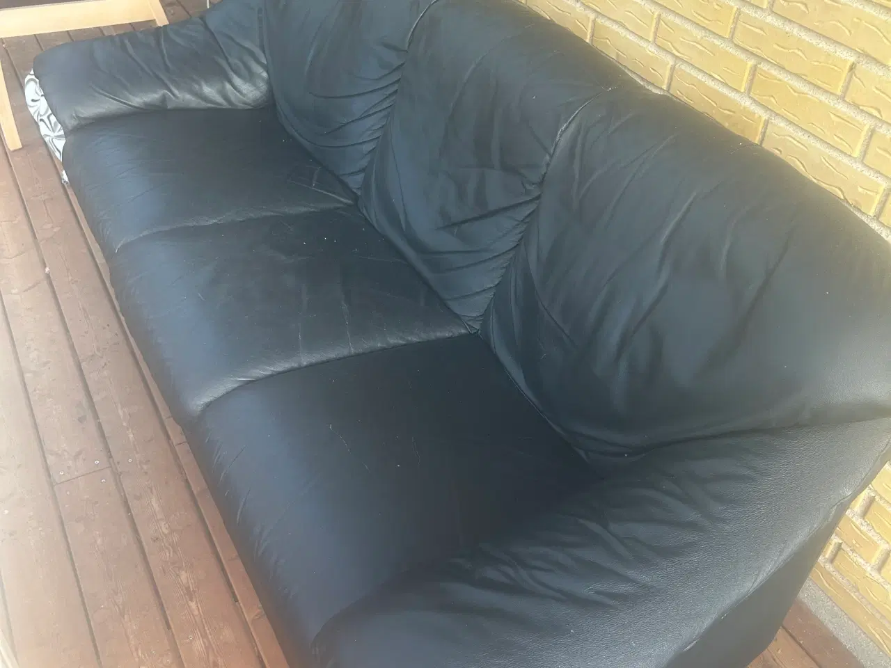 Billede 3 - Læder sofagruppe 3+2