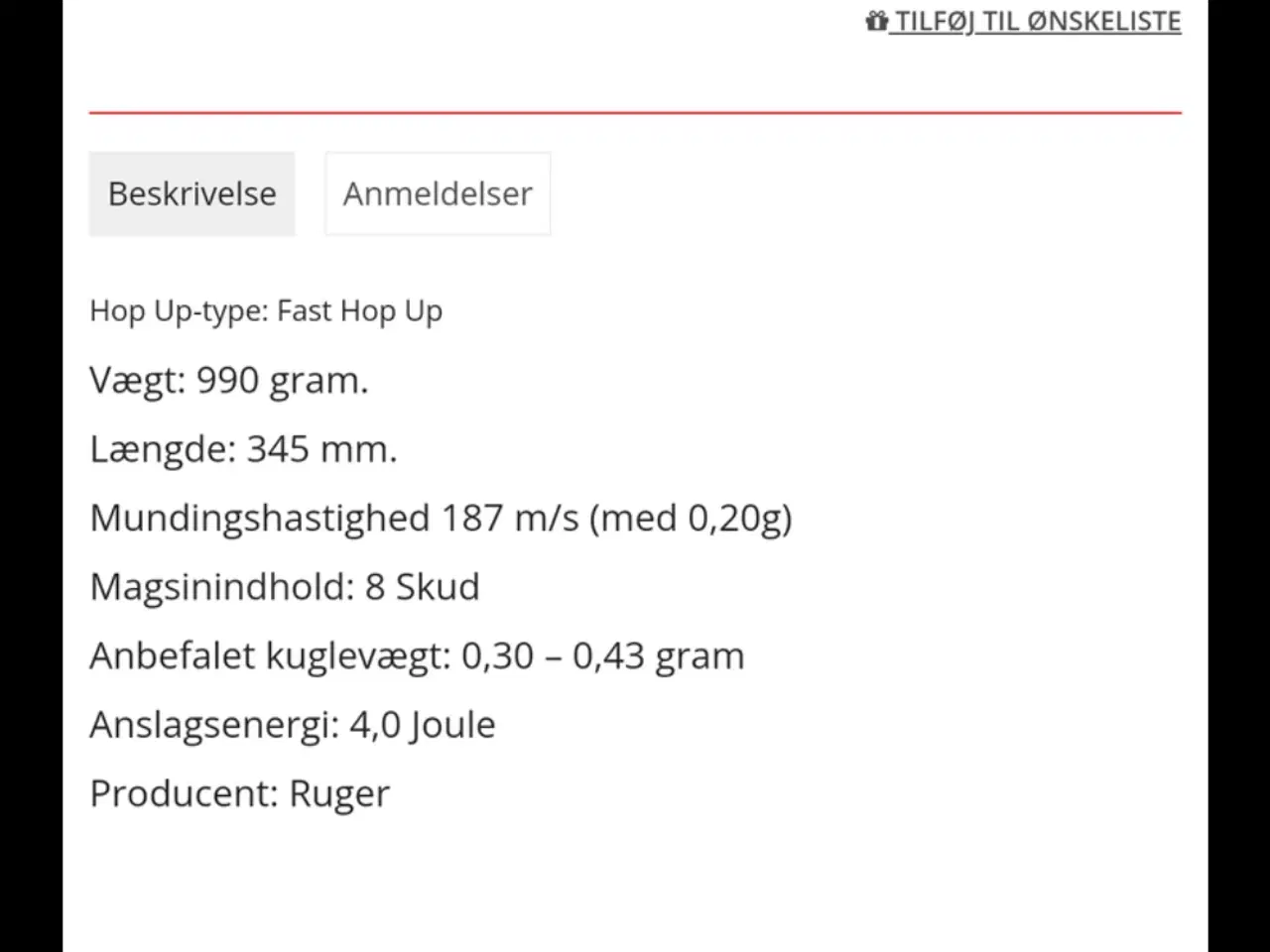 Billede 3 - Ruger Super Hawk 8" Ny og kraftig hardball revolve