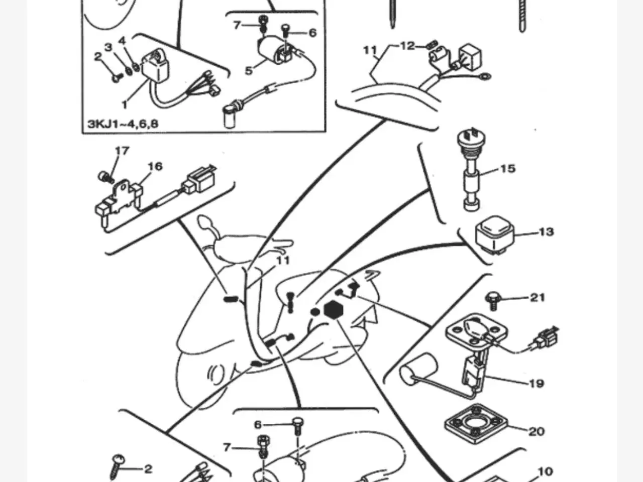 Billede 1 - Yamaha Jog Space Innovation ledningsnet NYT