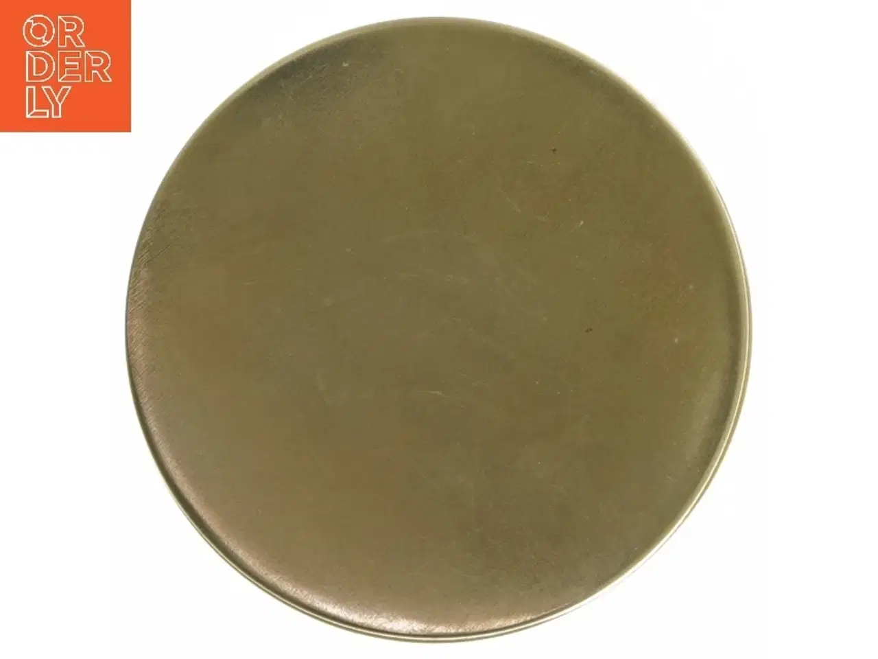 Billede 4 - Rund messingæske med låg (str. Ø 12x7 cm)