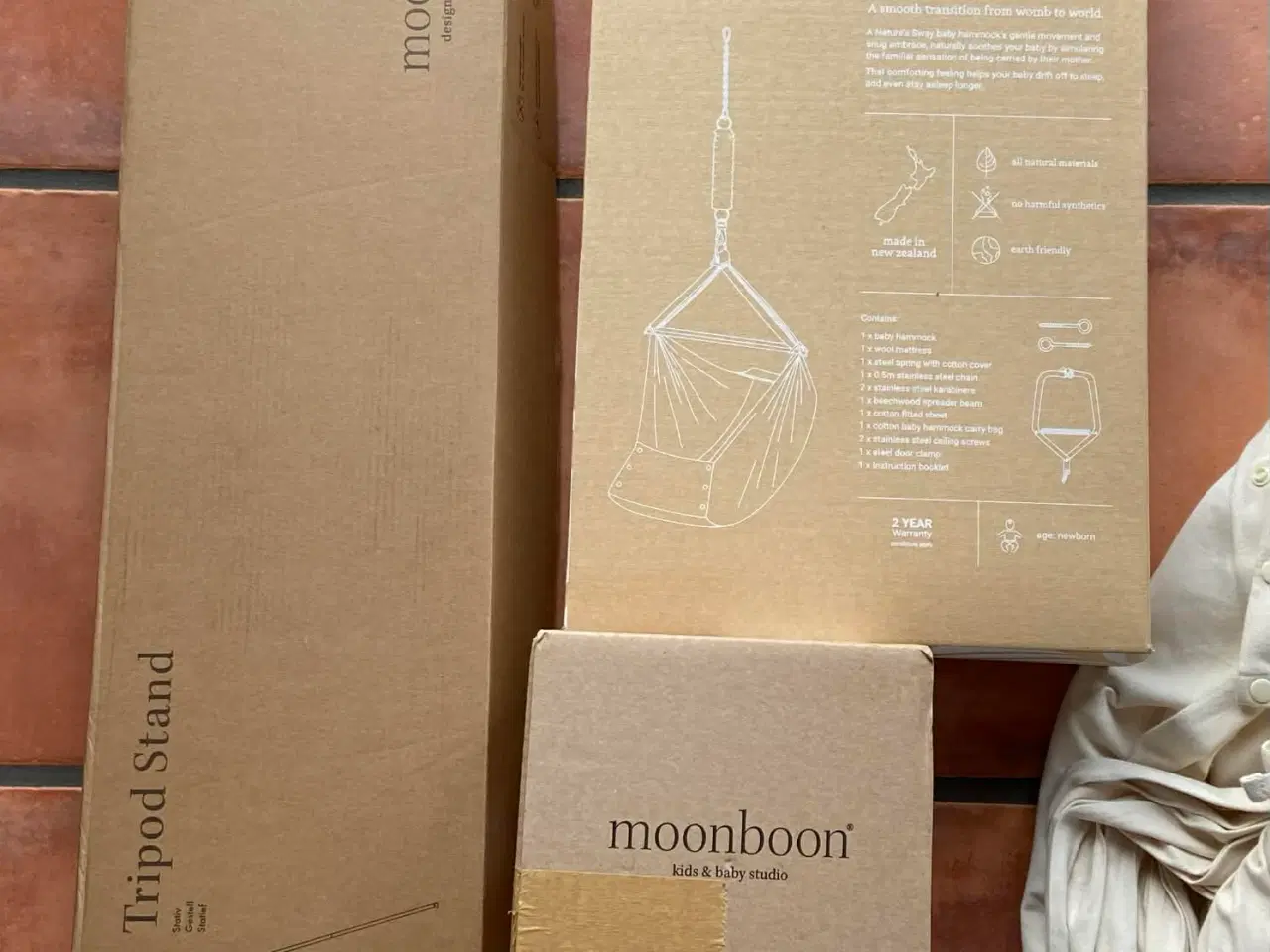 Billede 3 - Moonboon slyngevugge med motor og stativ