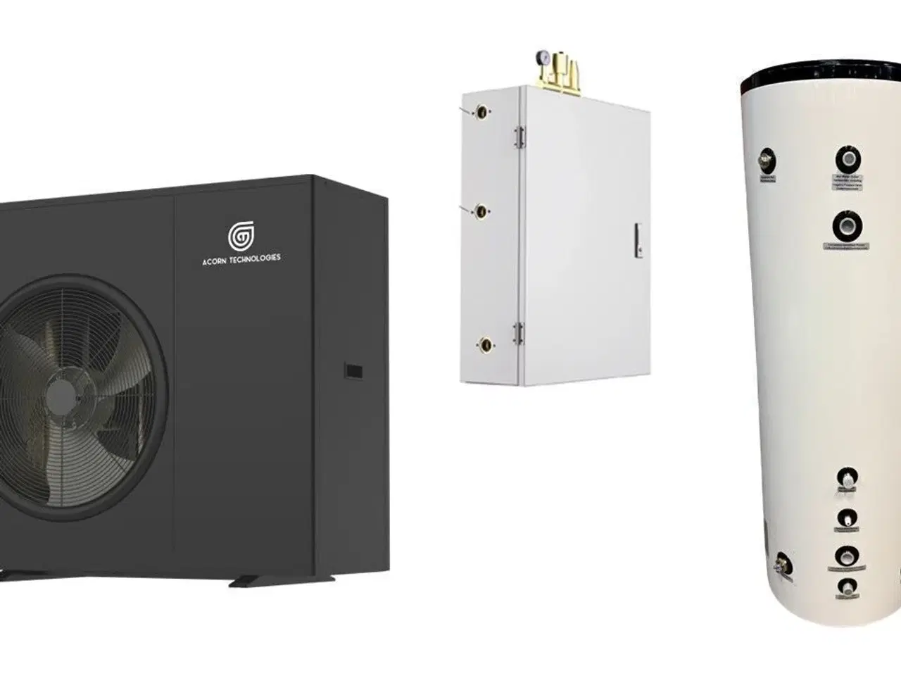 Billede 1 - luft/vand varmepumpe 13 kW inkl. Hydrobox & varmvandsbeholder