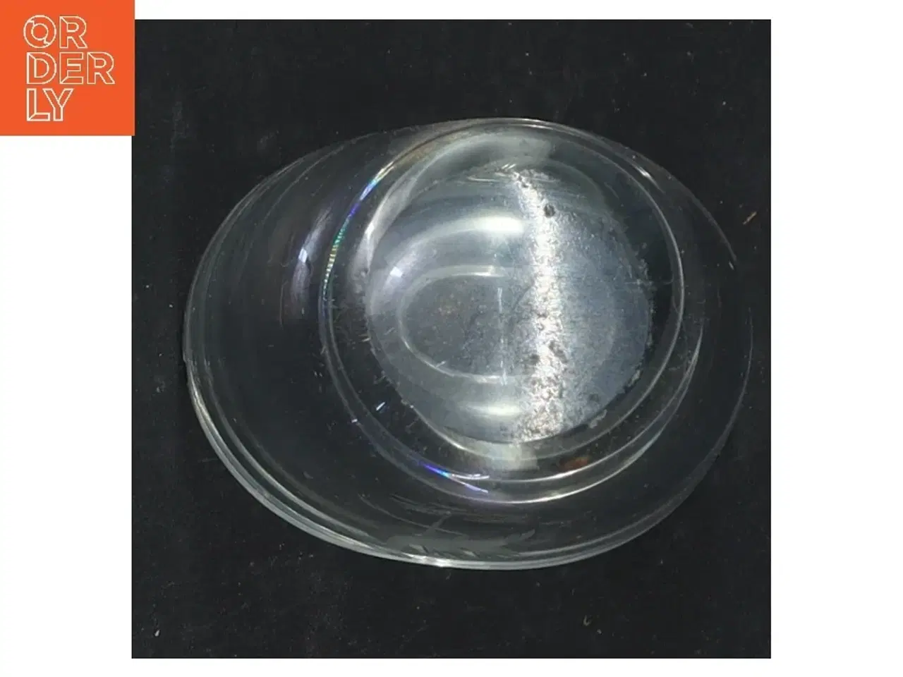 Billede 4 - Lille glasvase med gravering (str. 10,5 cm)