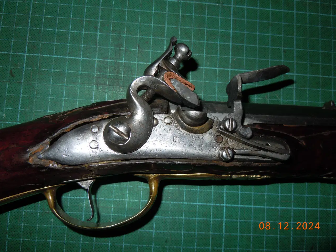 Billede 2 - Vognbøsse, Blunderbuss, 1700 tallet, flintelås. 