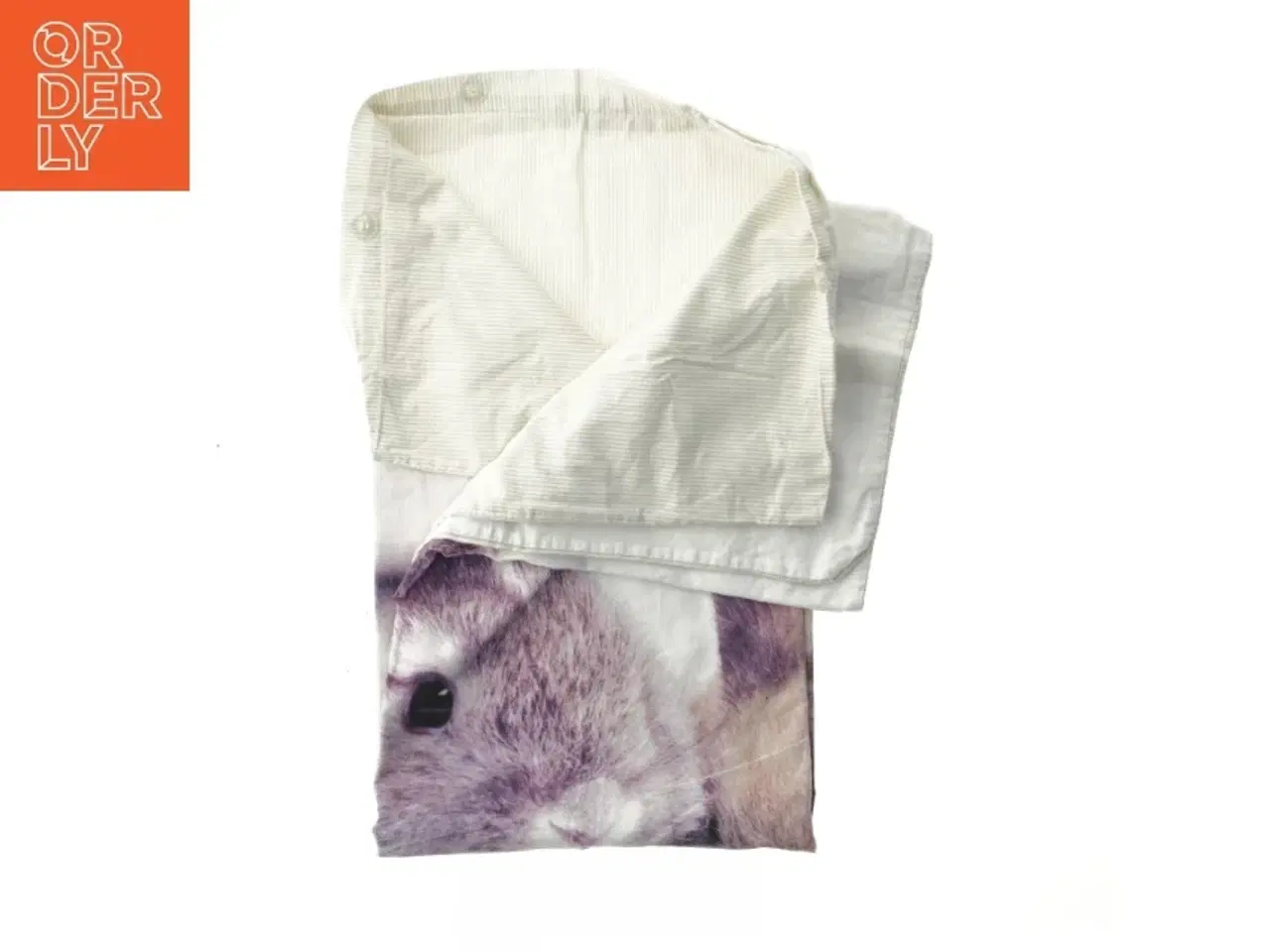 Billede 2 - Baby dynebetræk med kaninmotiv (str. 90x70 cm)