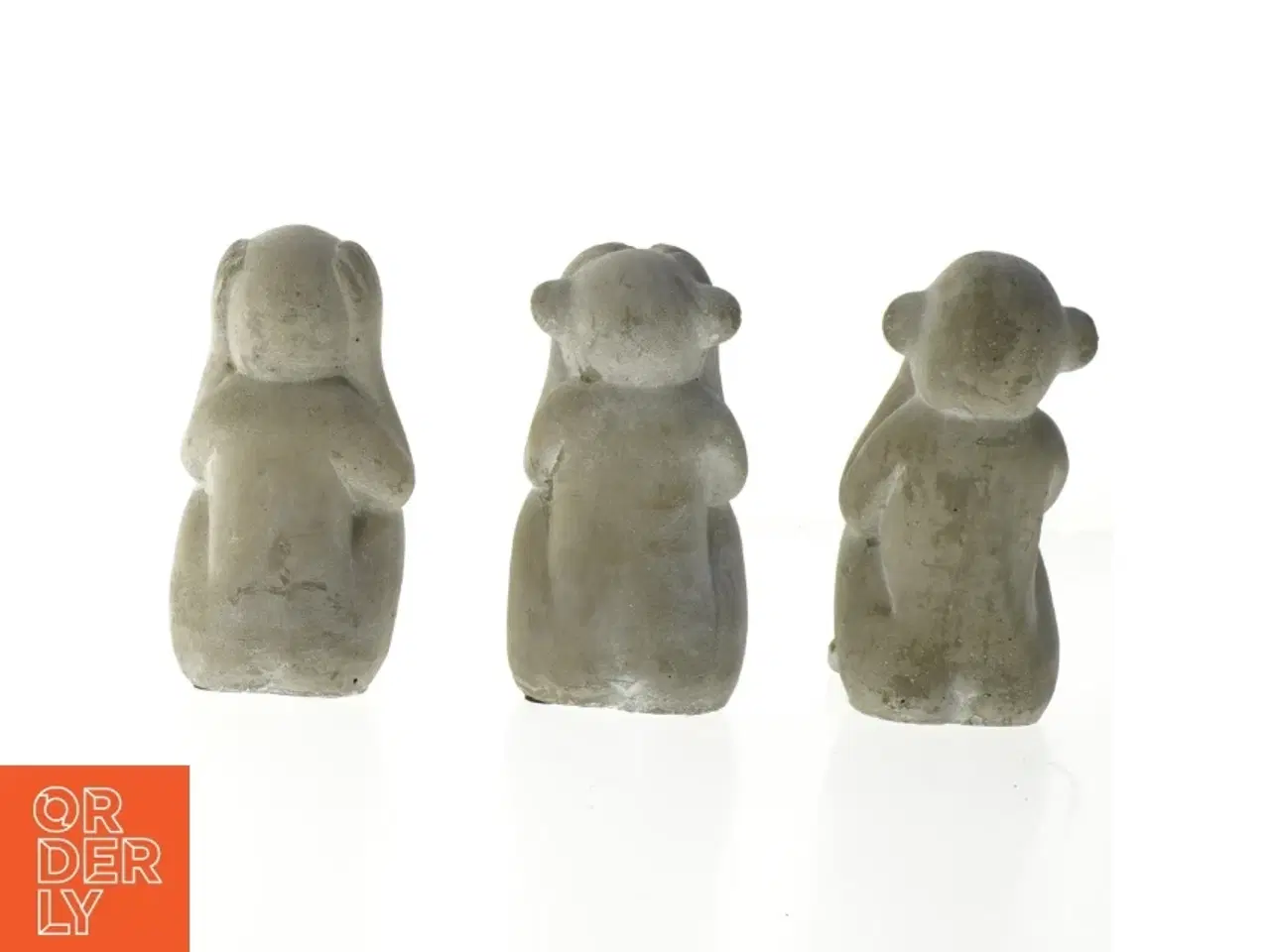 Billede 2 - Tre vise abe-figurer i sten fra Villa Collection (str. 14 cm)