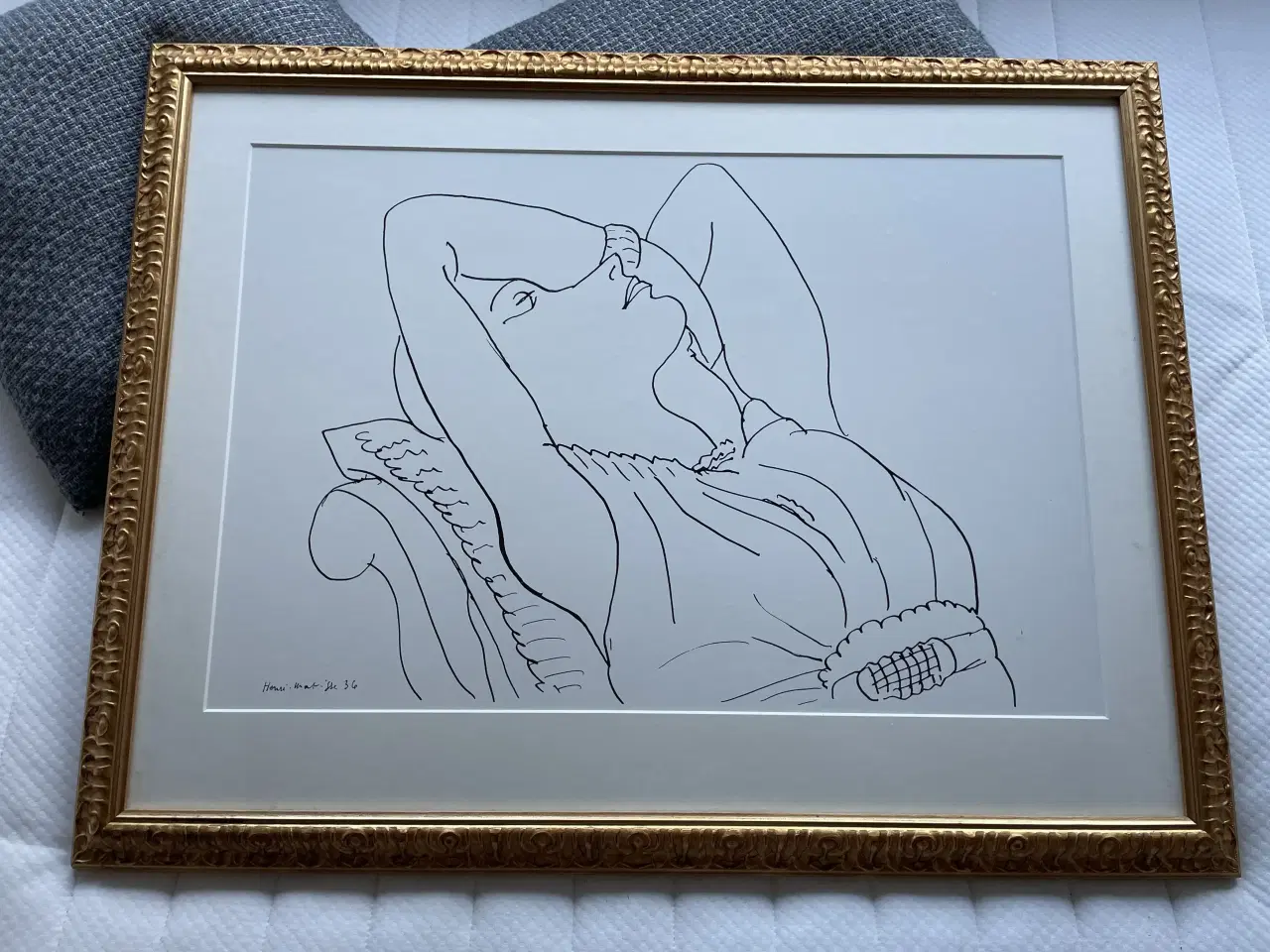 Billede 1 - Henri Matisse-plakat i flot rammet