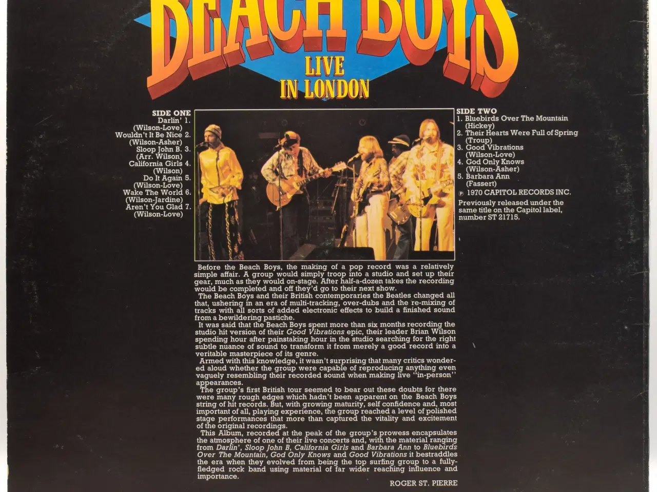 Billede 2 - The Beach Boys - Live In London - UK 1977 VG+/VG+
