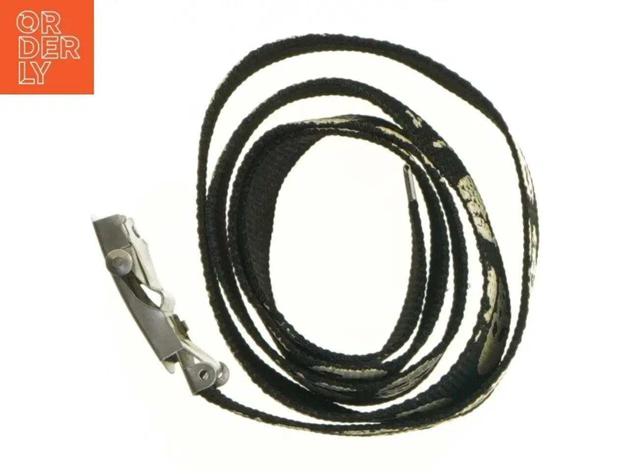 Billede 4 - Mønstret stofbælte med kraniemotiv (str. 115 x 3 cm)