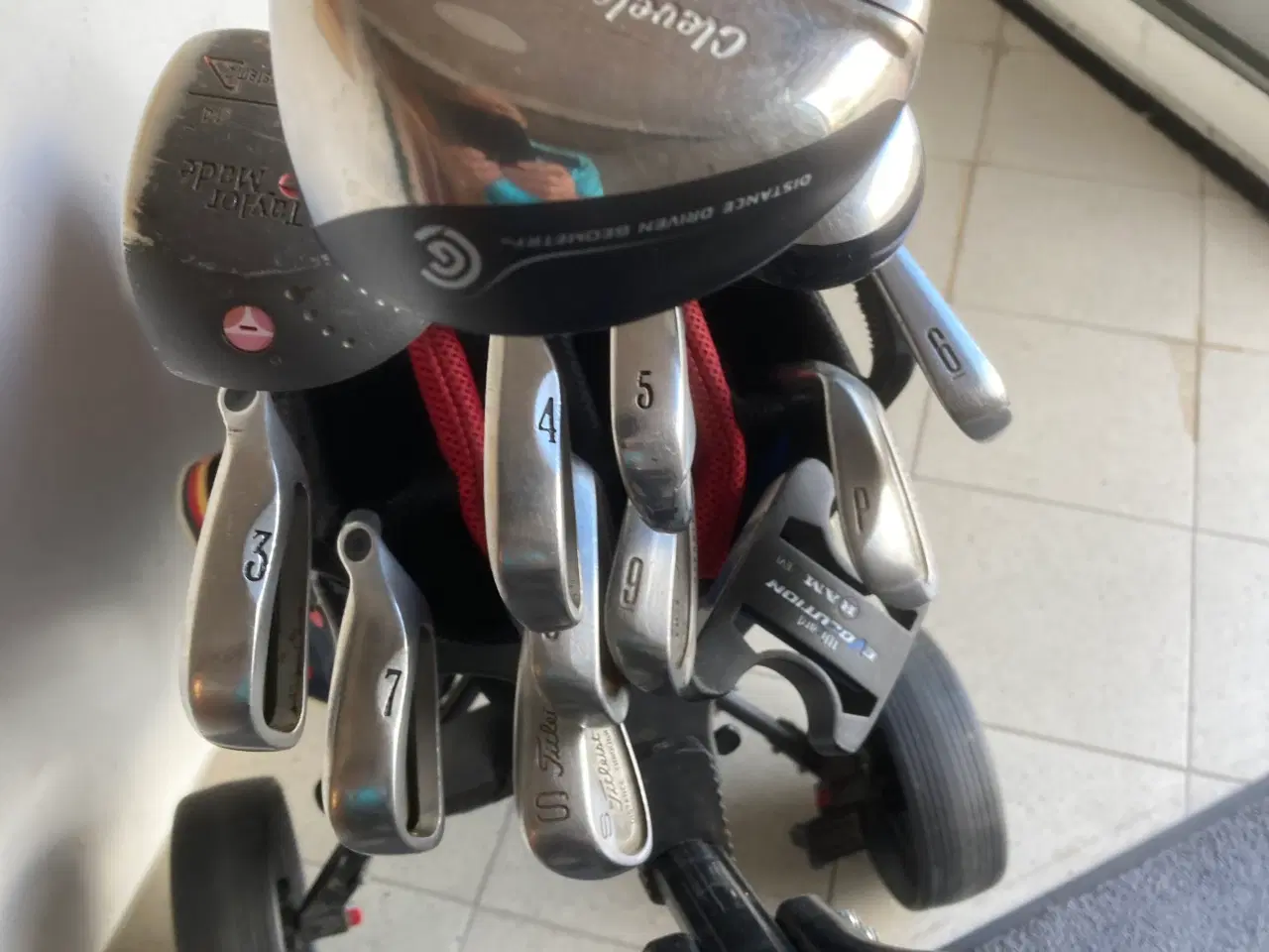 Billede 3 - Golfsæt vogn , regntæt Bag, køll. Jern.mm.