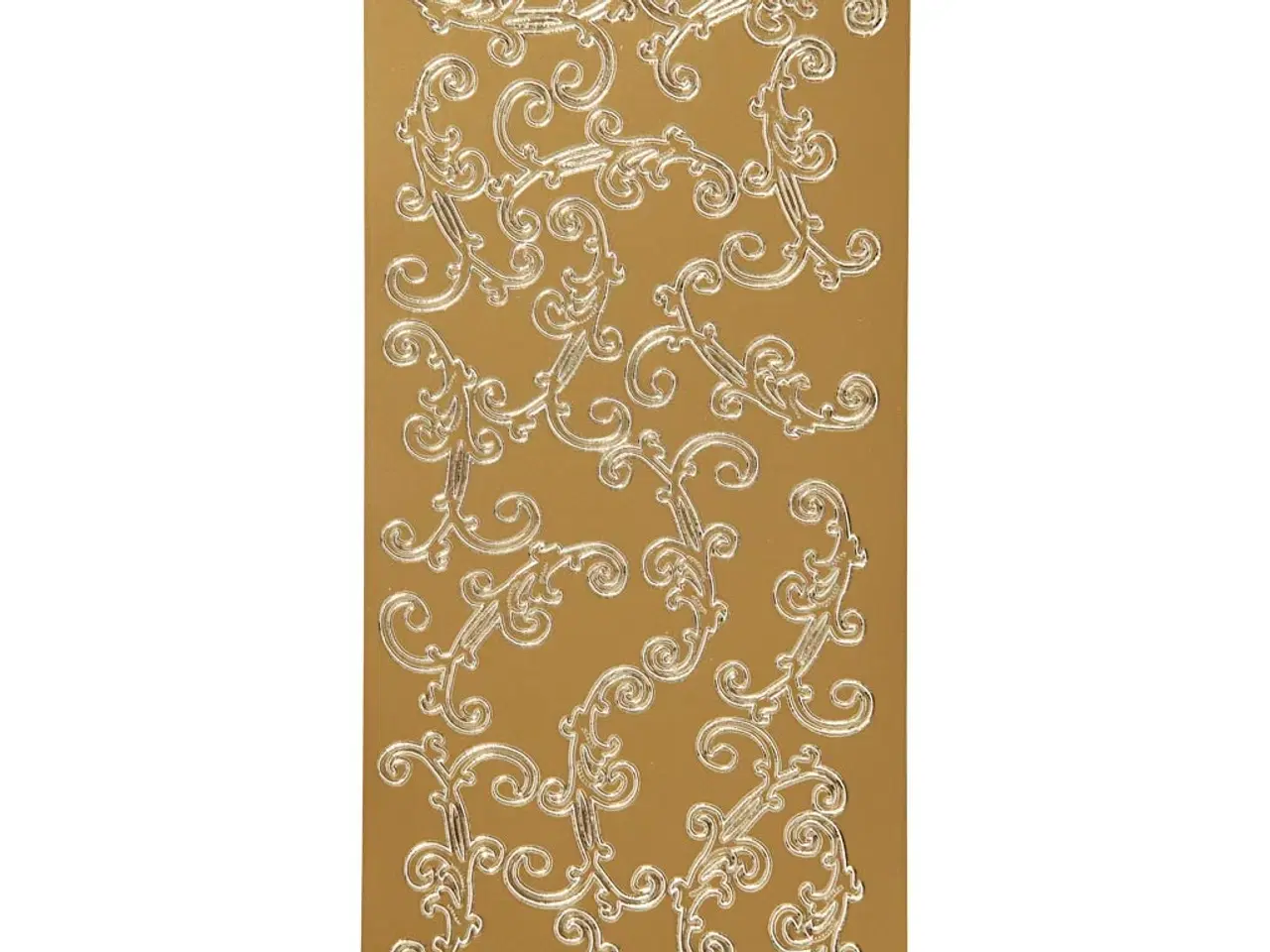 Billede 1 - Stickers, hvirvel, ark 10x23 cm, guld, 1 ark