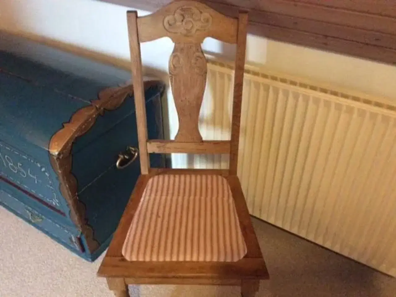 Billede 1 - Håndlavet stol i eg