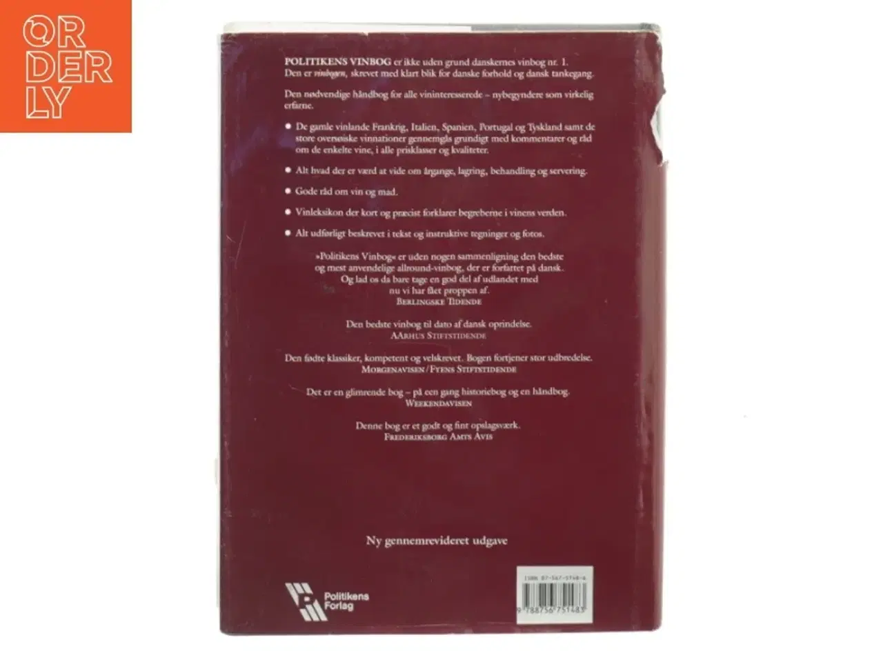 Billede 2 - Politikens vinbog er Femming Hvelplund fra Politikens Forlag (str. 24 x 17 cm)
