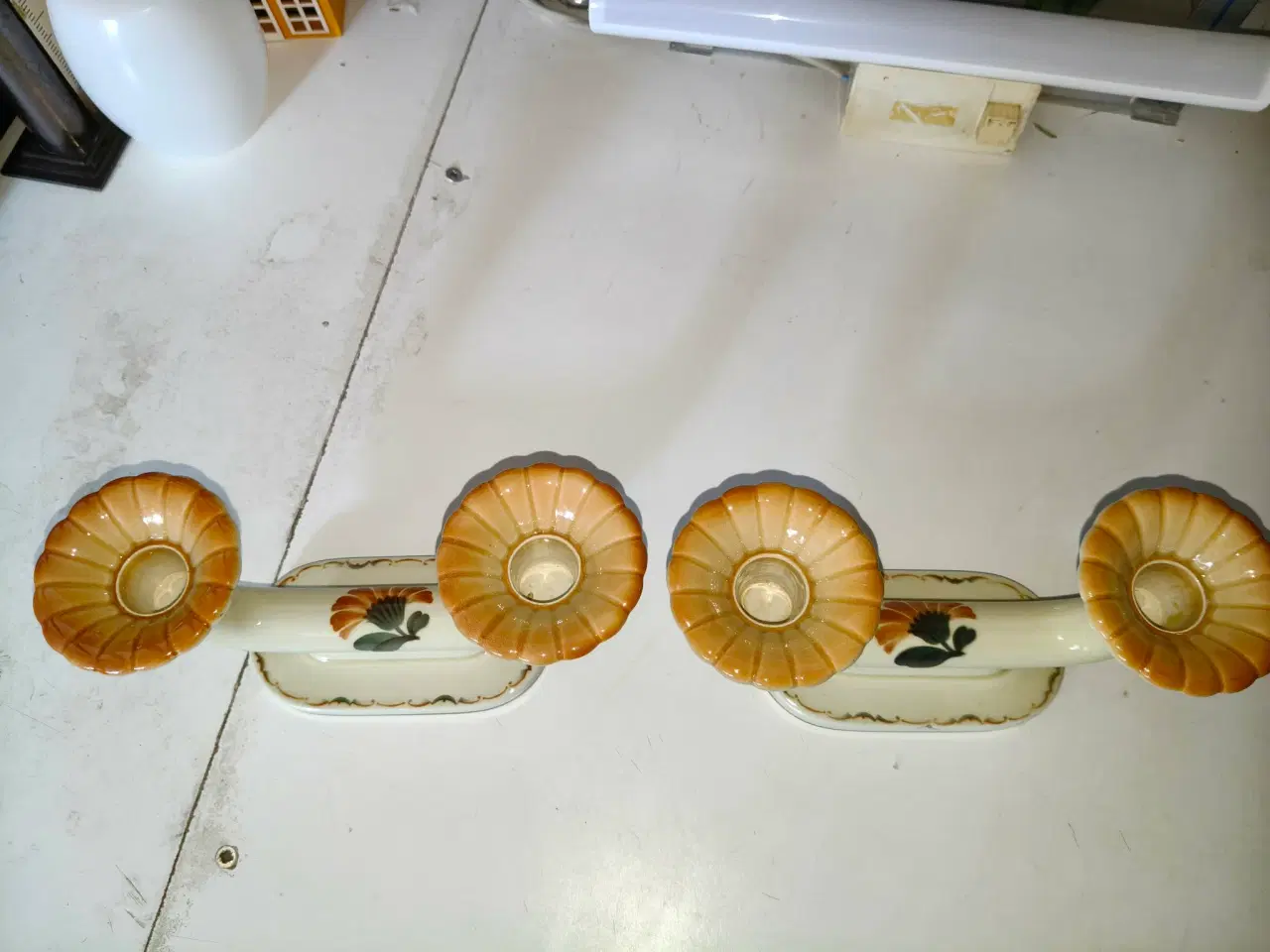 Billede 2 - 2 super flotte lysestager fra aluminia 