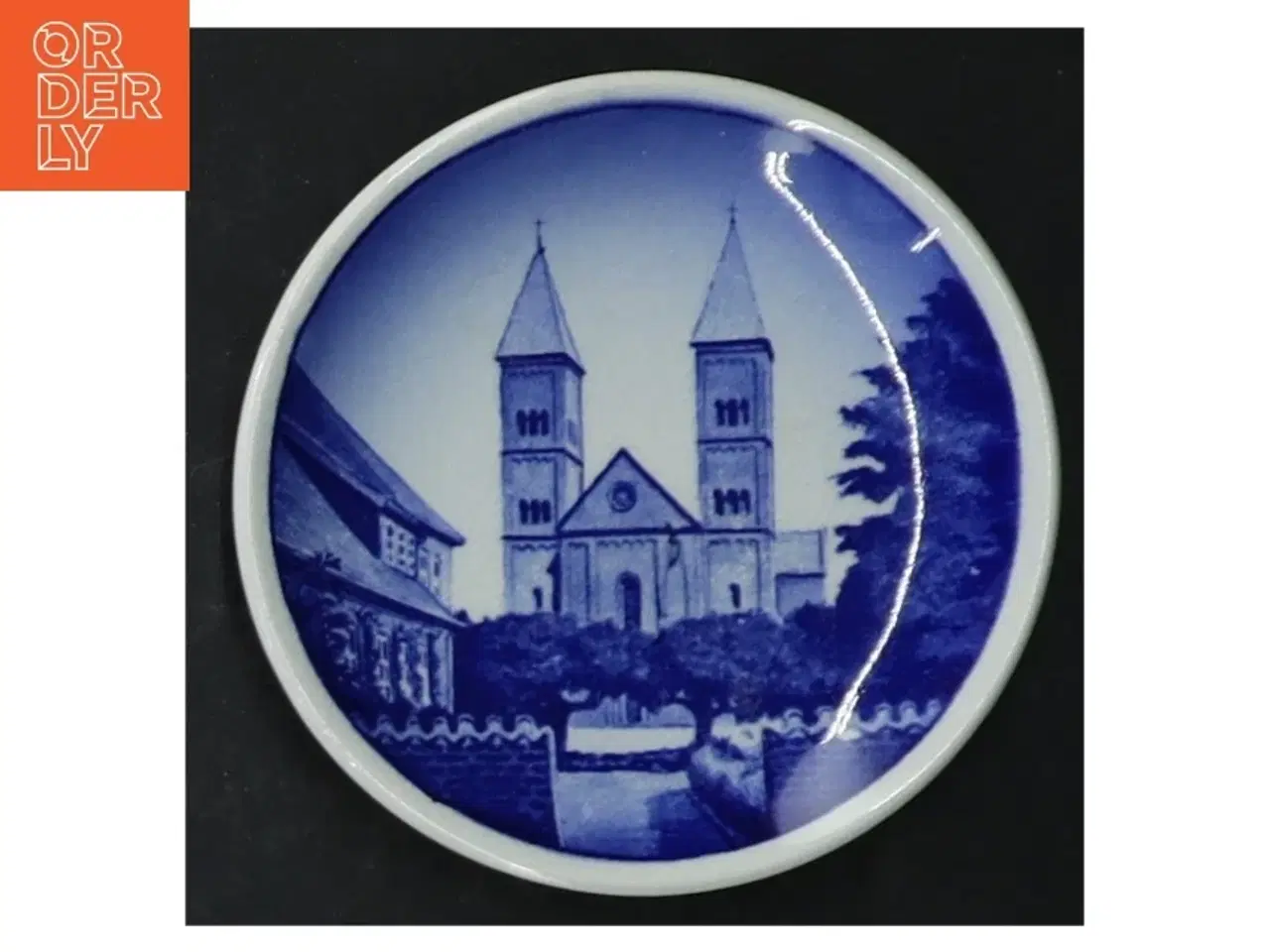 Billede 4 - Blå-og-hvid vægplade fra Svendborg Havn, Royal Copenhagen (str. 8 cm. 5 stykker)