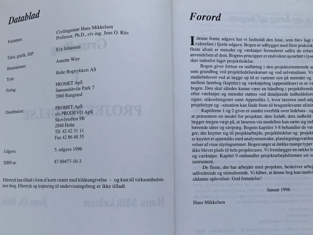 Billede 2 - Grundbog i projekt ledelse