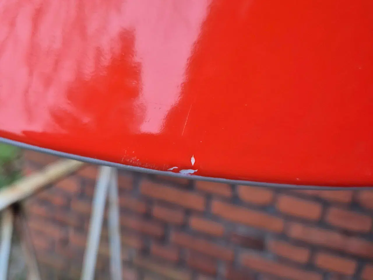 Billede 10 - Smukke værkstedspendler i rødorange emalje