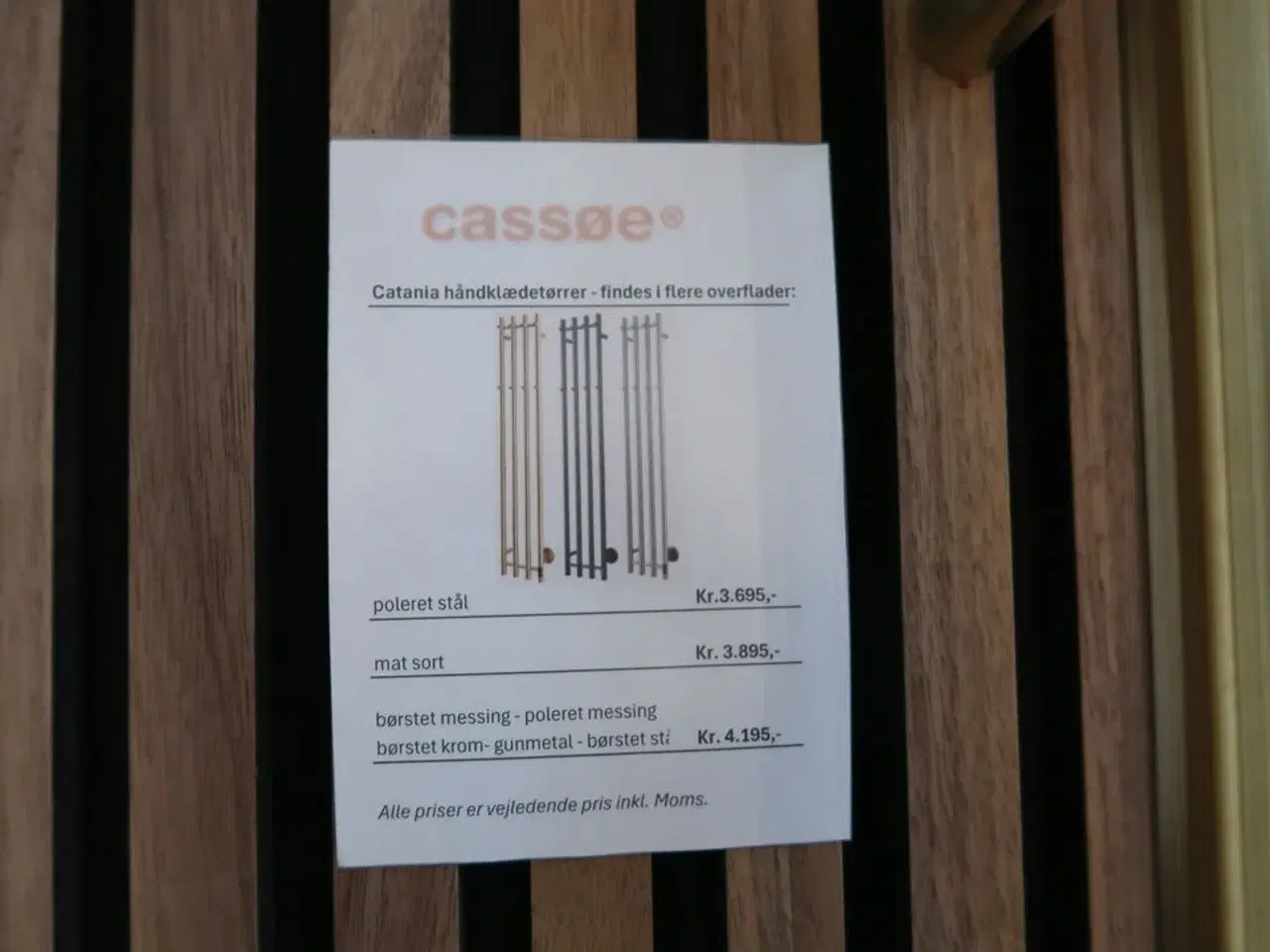 Billede 5 - Håndklædetørrer CASSØE Catania