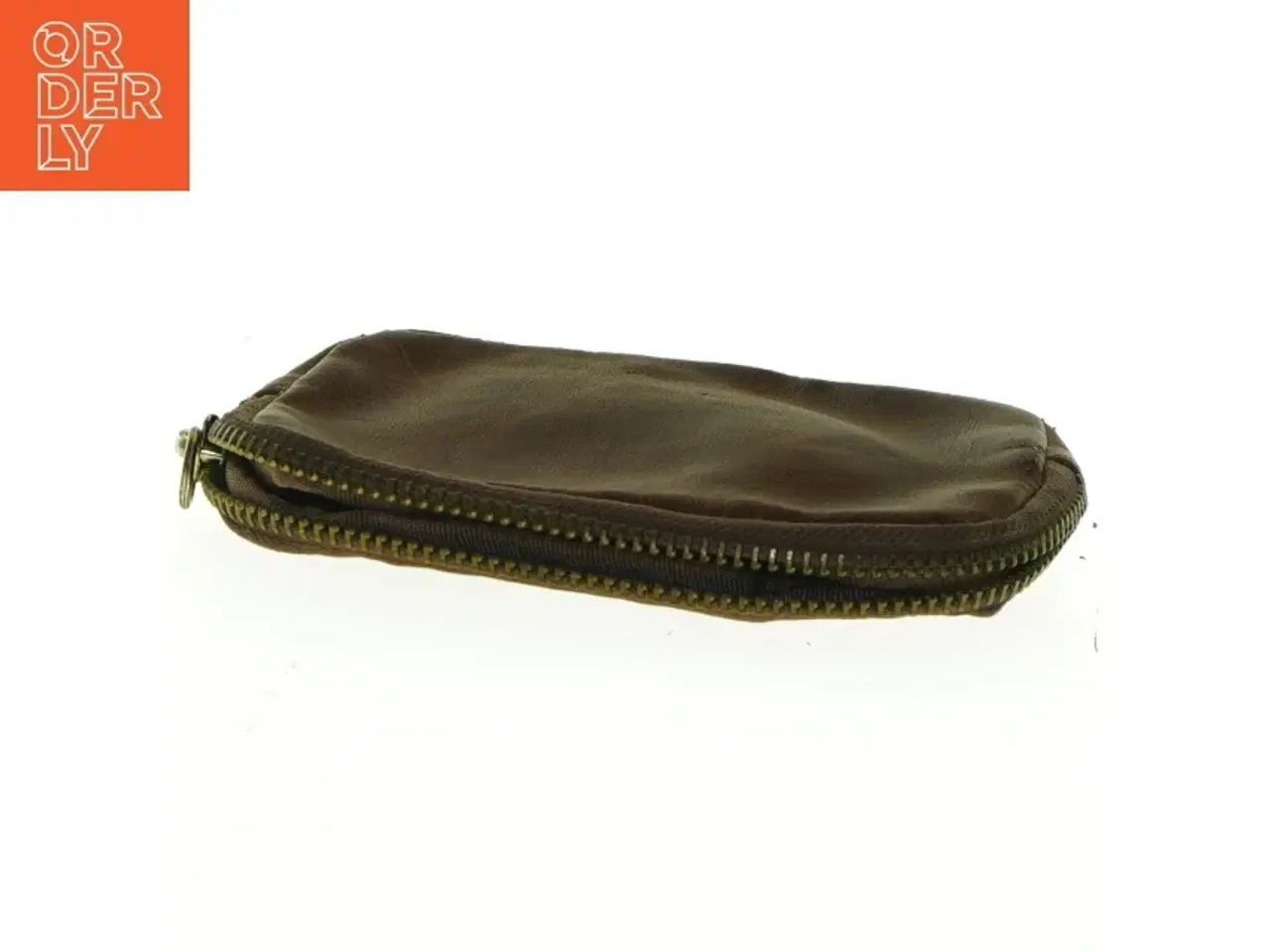 Billede 3 - Brun læderpung (str. 14 x 10 cm)