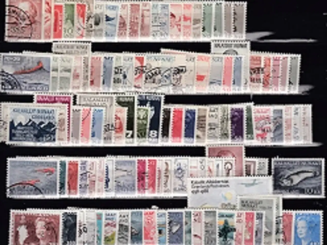 Billede 1 - Grønlandske frimærker. 200 forskellige. AFA 3.300 