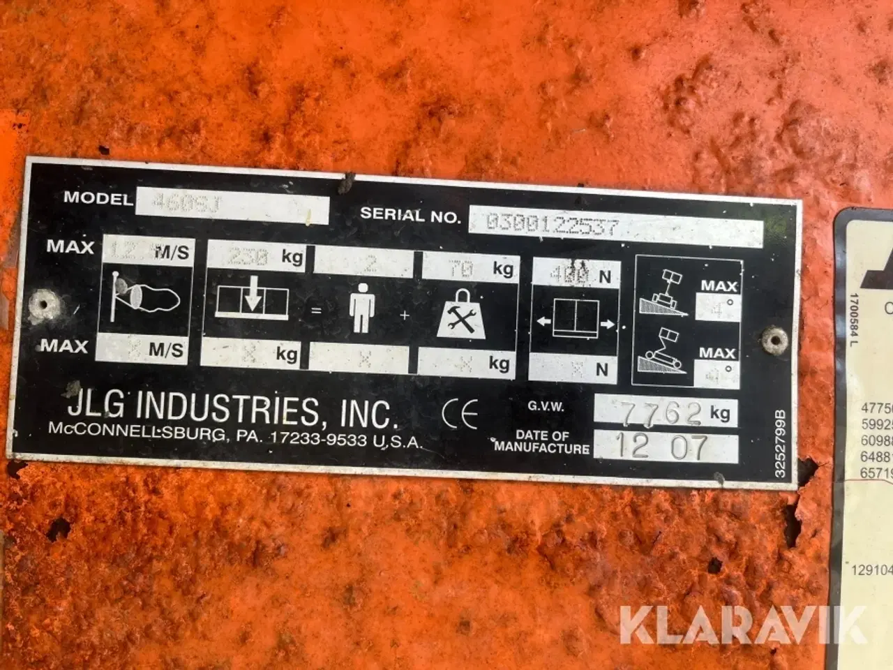 Billede 7 - Bomlift JLG 460SJ 16.9meter