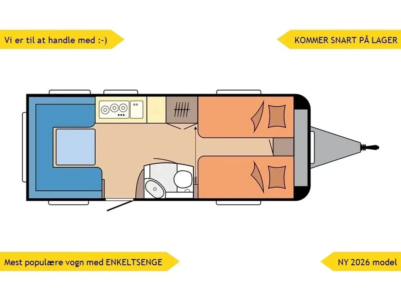 Billede 1 - 2026 - Hobby Excellent Edition 540 UL   KOMMER SNART PÅ LAGER = hør nærmere, NY 2026 MODEL Sønderjyllands aut. HOBBY forhandler.