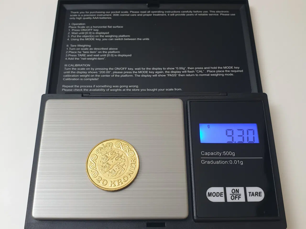 Billede 4 - NY! 500g x 0.01g Lommevægt / Finvægt / Scale