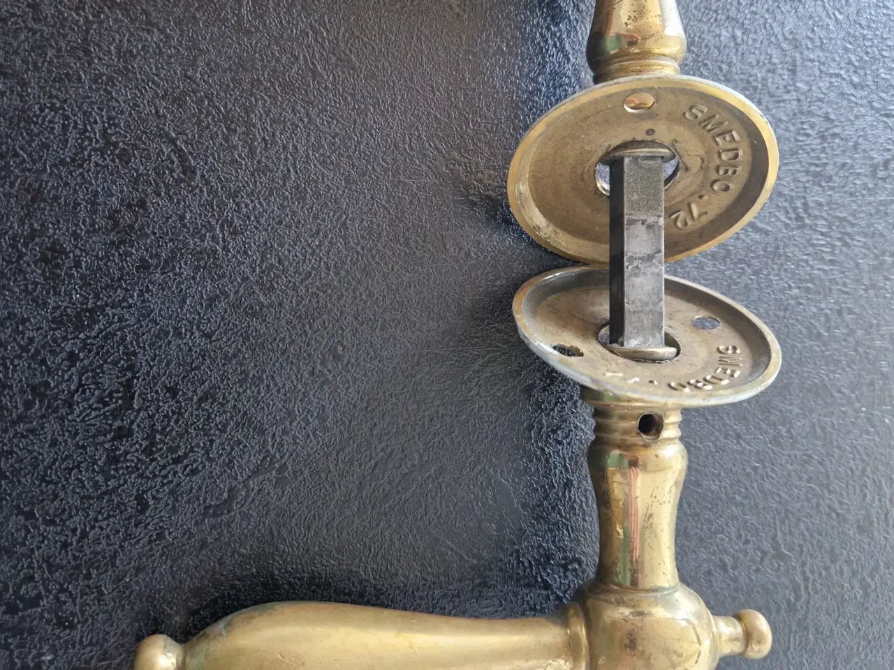 Billede 2 - Massivt antik messing greb