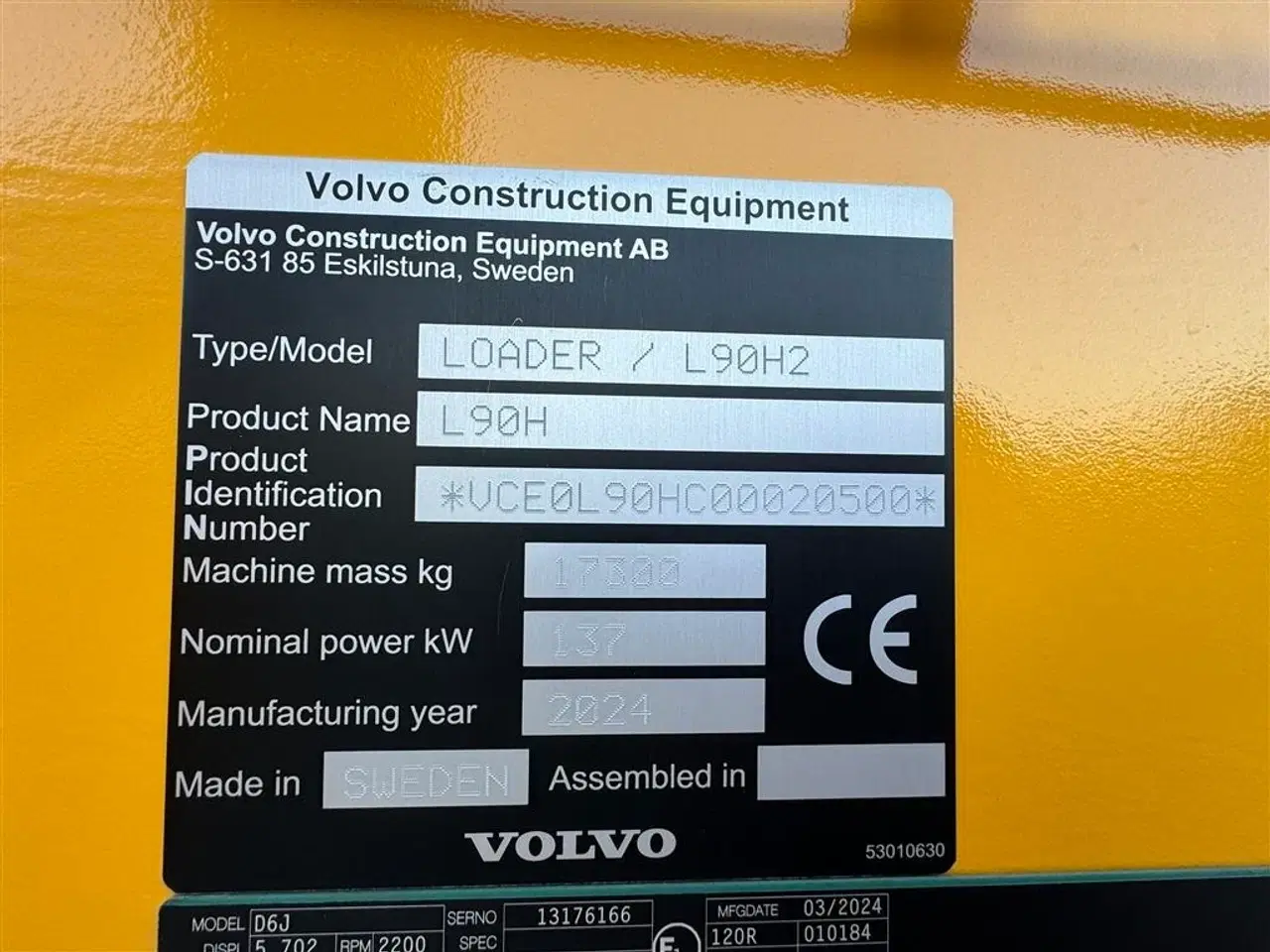 Billede 14 - Volvo L 90 H AGRICULTURE! KUN 4 TIMER, LANG BOM OG LOCK-UP! PÅ LAGER TIL OMGÅENDE LEVERING!