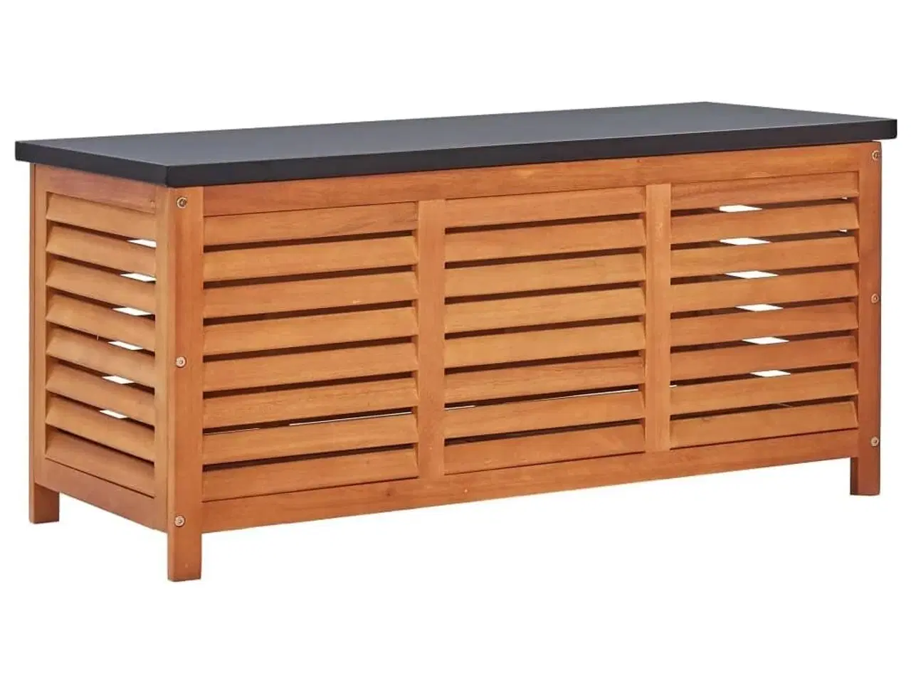 Billede 1 - Opbevaringskasse til haven 117x50x55 cm massivt eukalyptustræ