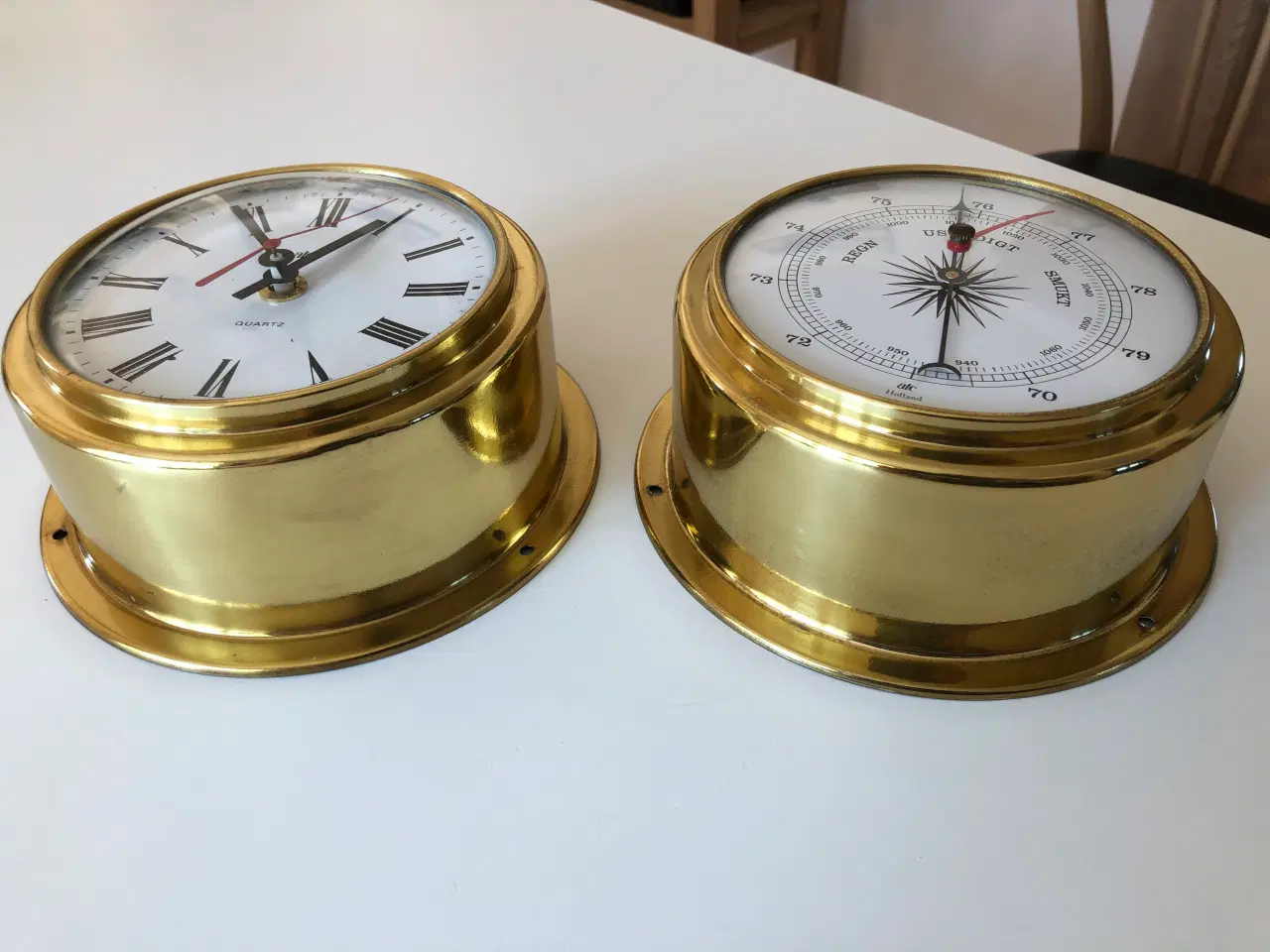 Billede 1 - Skibsur og barometer fra Atc i Holland