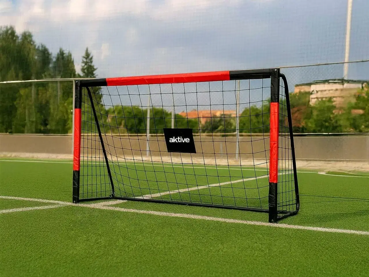 Billede 7 - Fodboldmål - Aktive 180 × 12 × 60 cm, sort/rød
