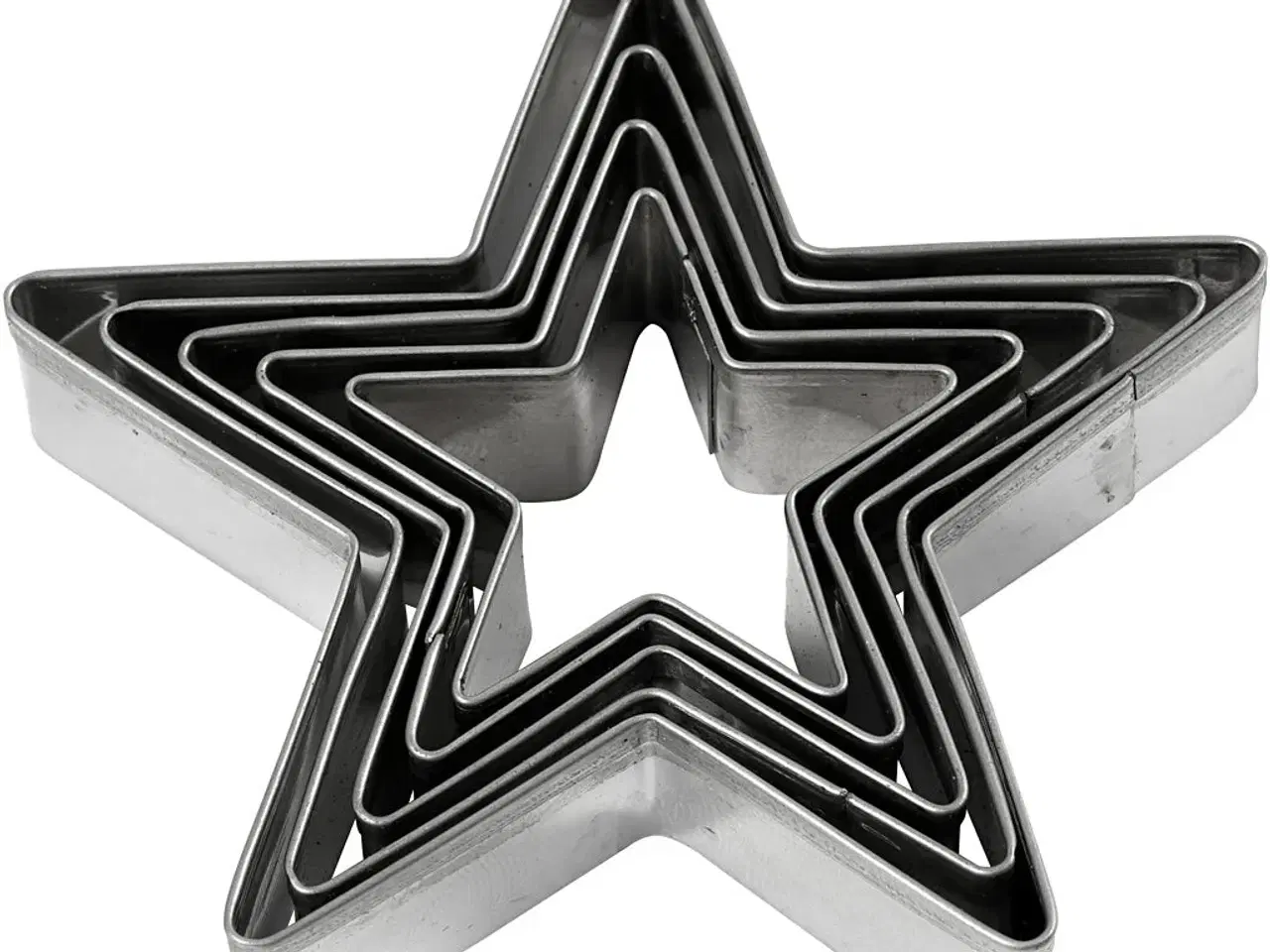 Billede 1 - Udstiksforme, stjerne, str. 8 cm, 5stk./ 1 pk.