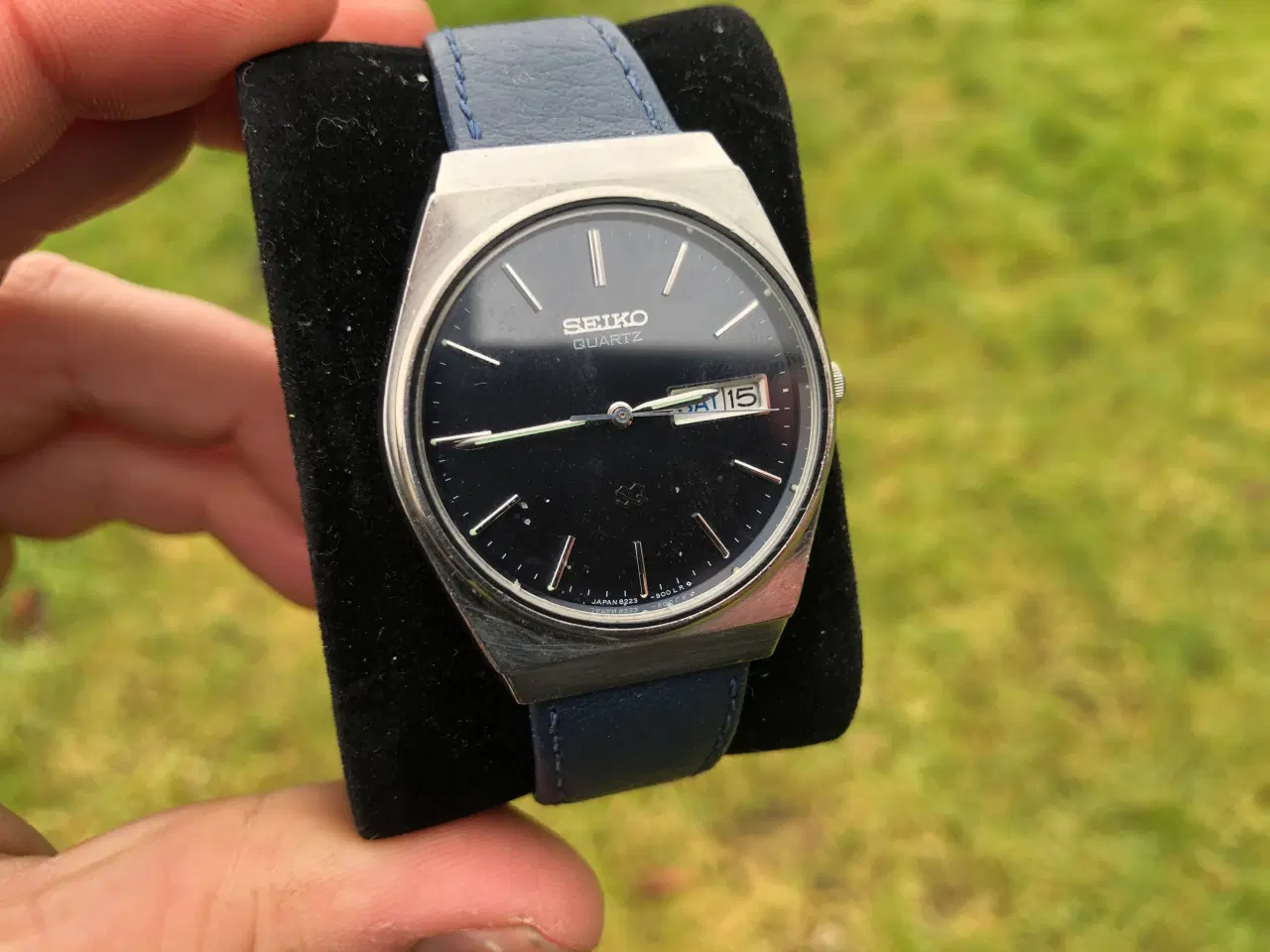 Billede 1 - Seiko Quartz 35mm unisexur blue edition