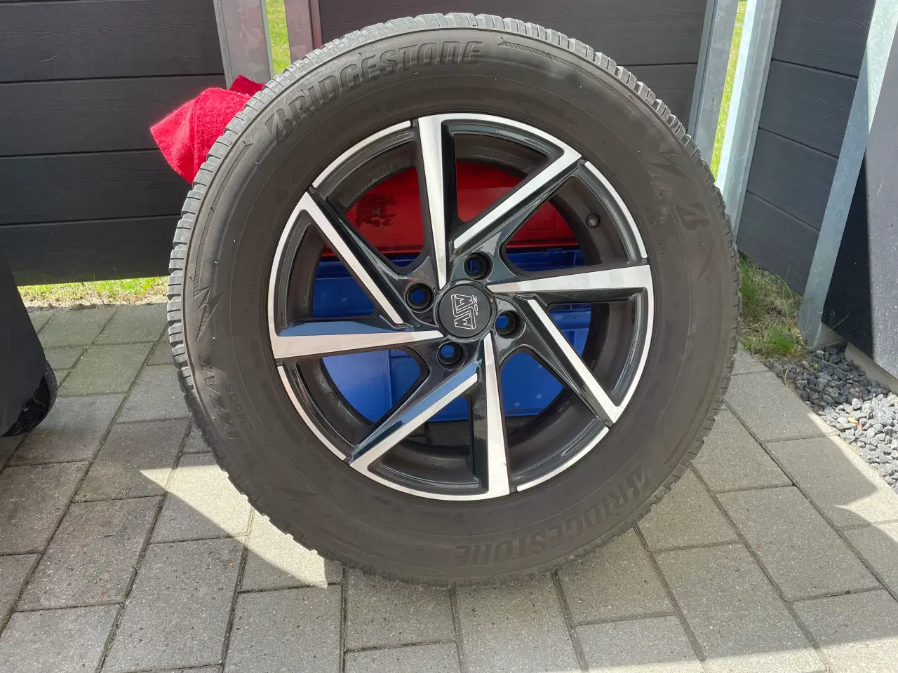 Billede 2 - Alufælge x 4 med Bridgestone 215/65R16 