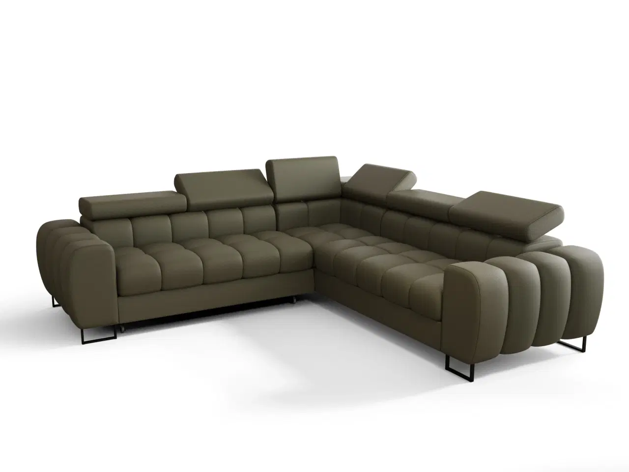 Billede 8 - ASPER MAX ÆGTE LÆDER  HJØRNESOFA 260x260 CM