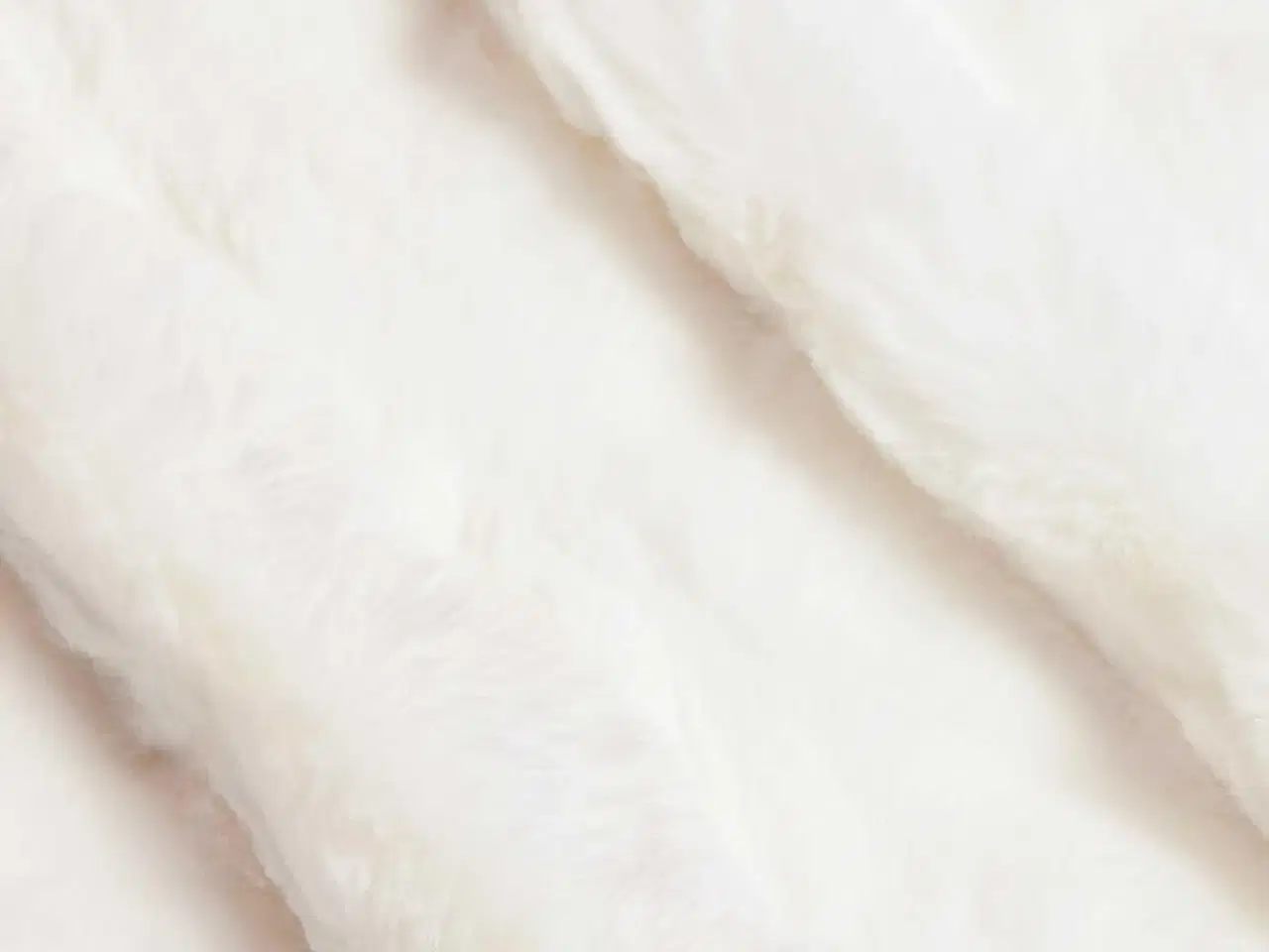 Billede 8 - Faux Kanin Pels Tæppe Hvid 130 x 150 cm Polyester