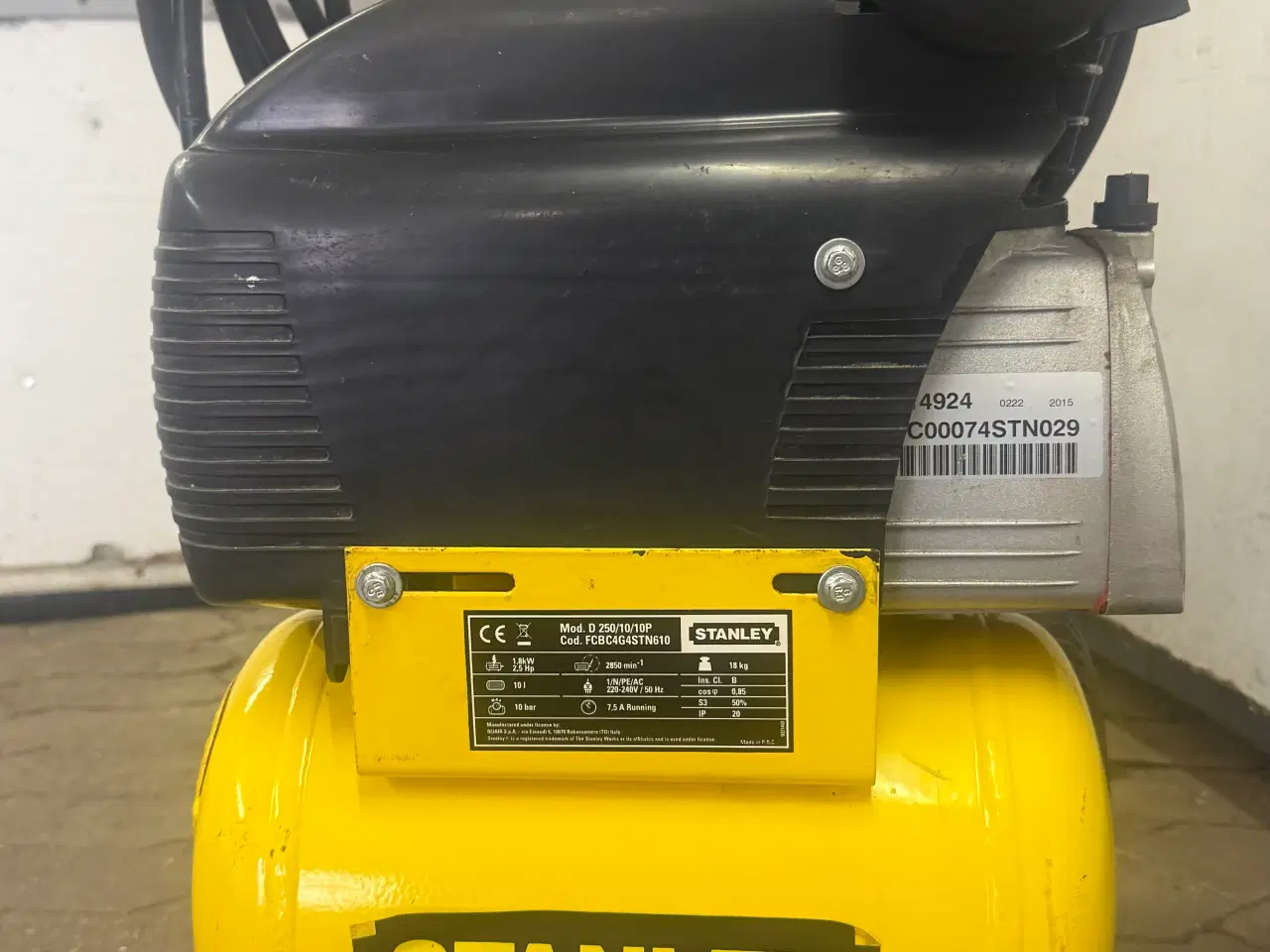 Billede 1 - Stanley olie kompressor 2.5 HK